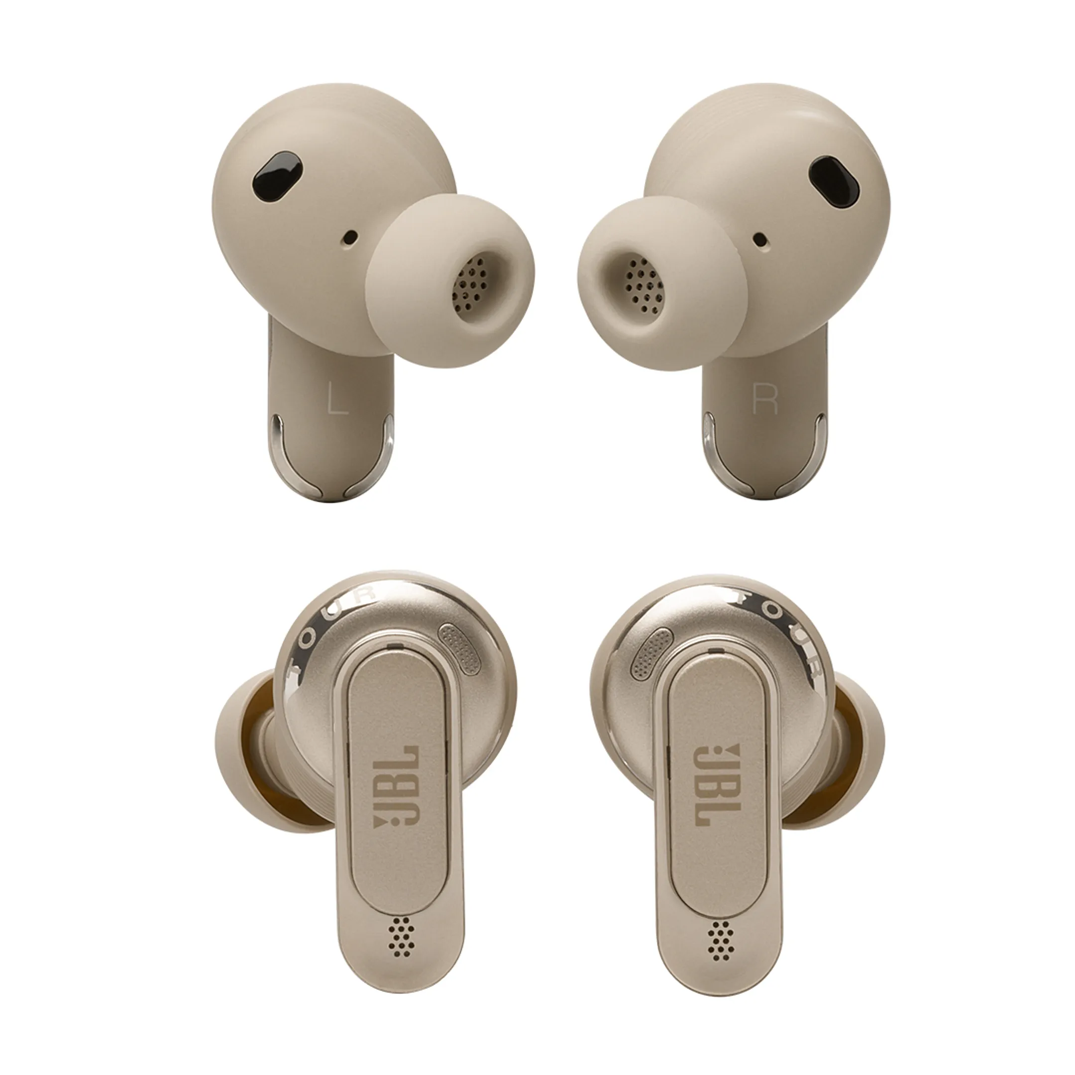 JBL Ecouteurs sans fil Noise Cancelling avec étui de recharge Tour Pro 3 - Latte image
