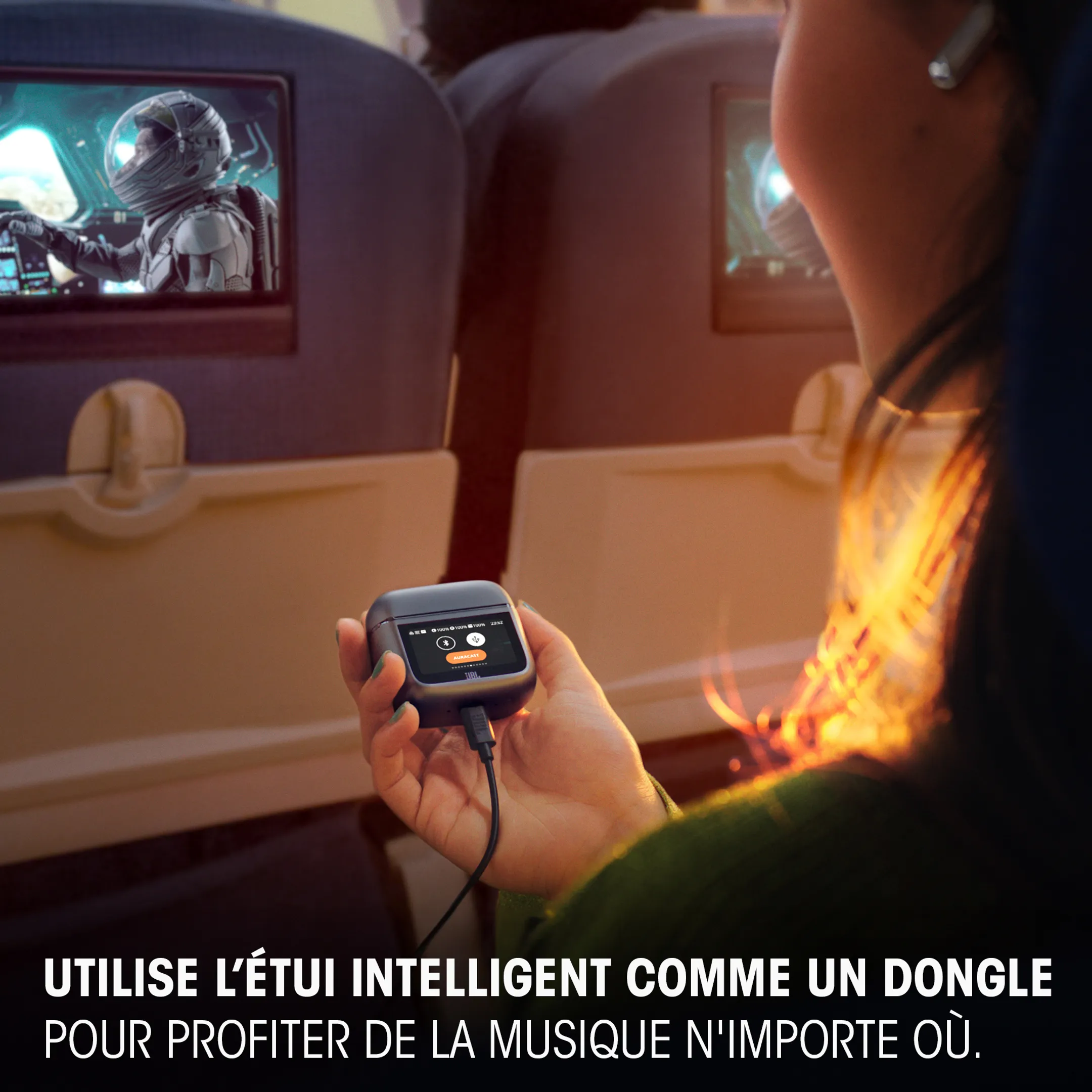 JBL Ecouteurs sans fil Noise Cancelling avec étui de recharge Tour Pro 3 - Latte image