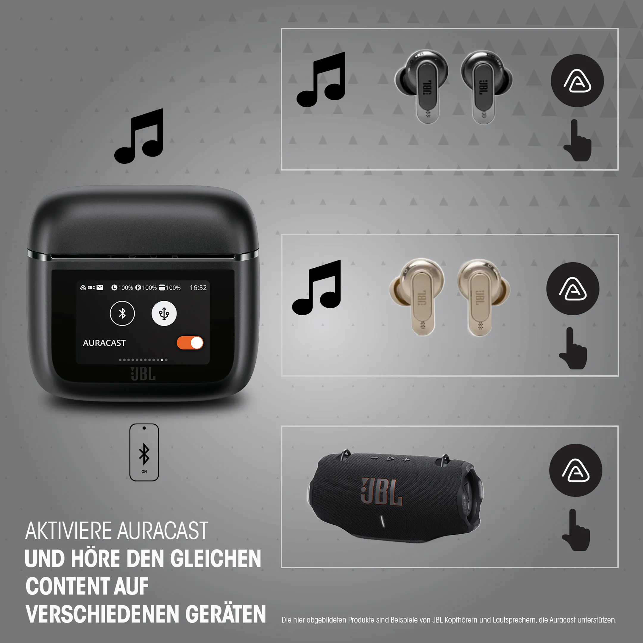 JBL Tour Pro 3 Kabellose Noise-Cancelling-Ohrhörer mit Smart Charging Case - Latte image