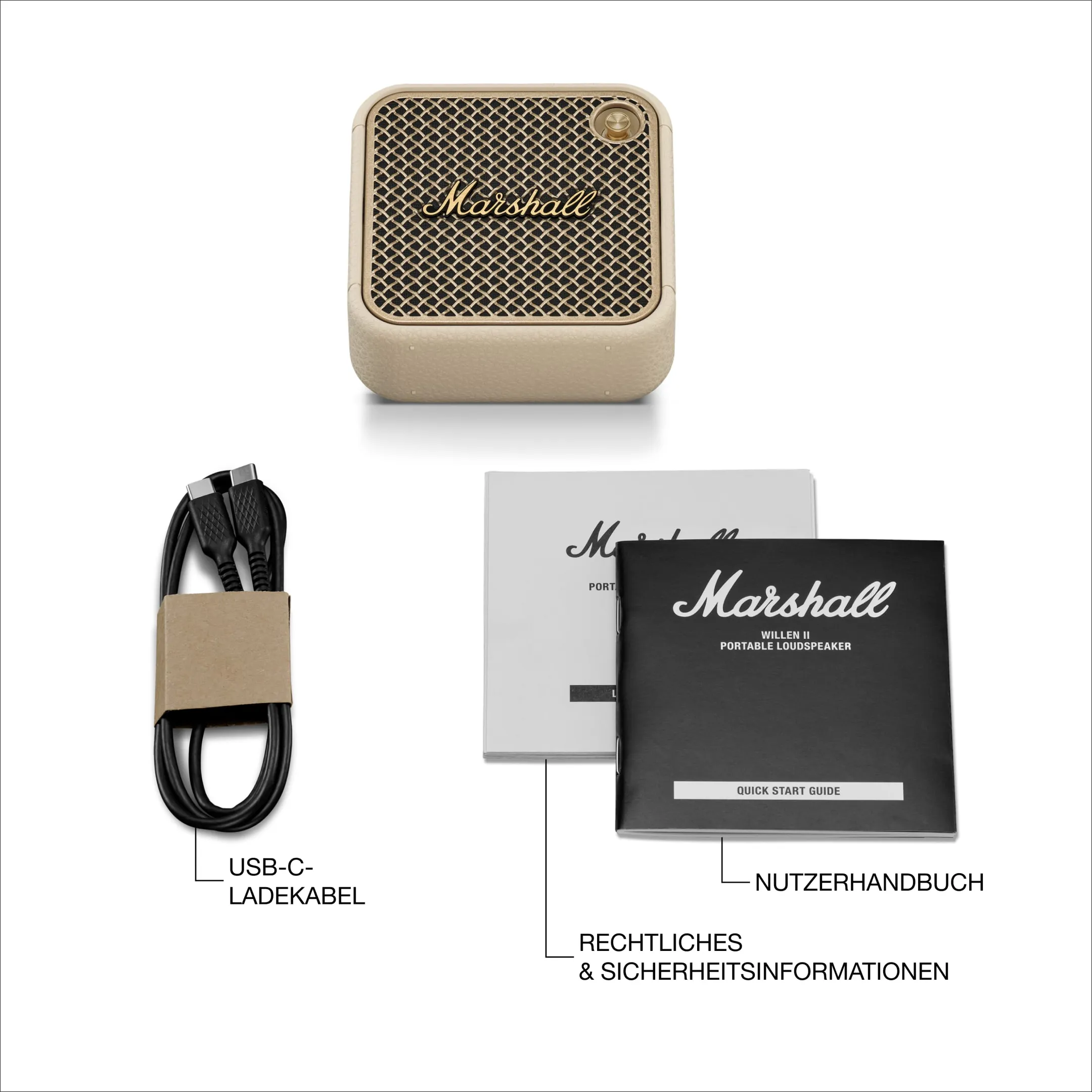 Marshall Willen II Bluetooth-Lautsprecher - Cream image