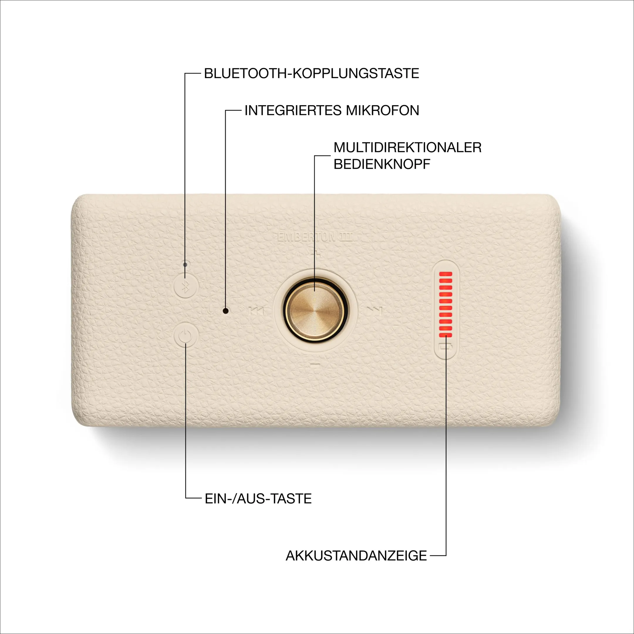 Marshall Emberton III Bluetooth-Lautsprecher - Cream image