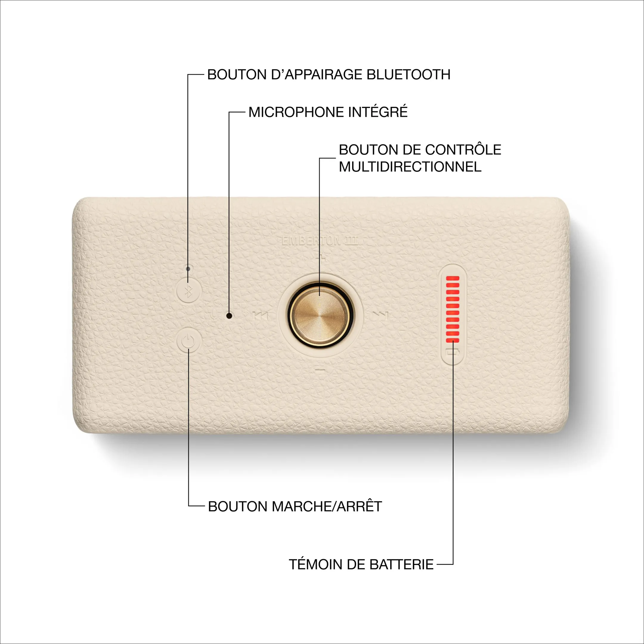 Marshall Enceinte Bluetooth Emberton III - Cream image