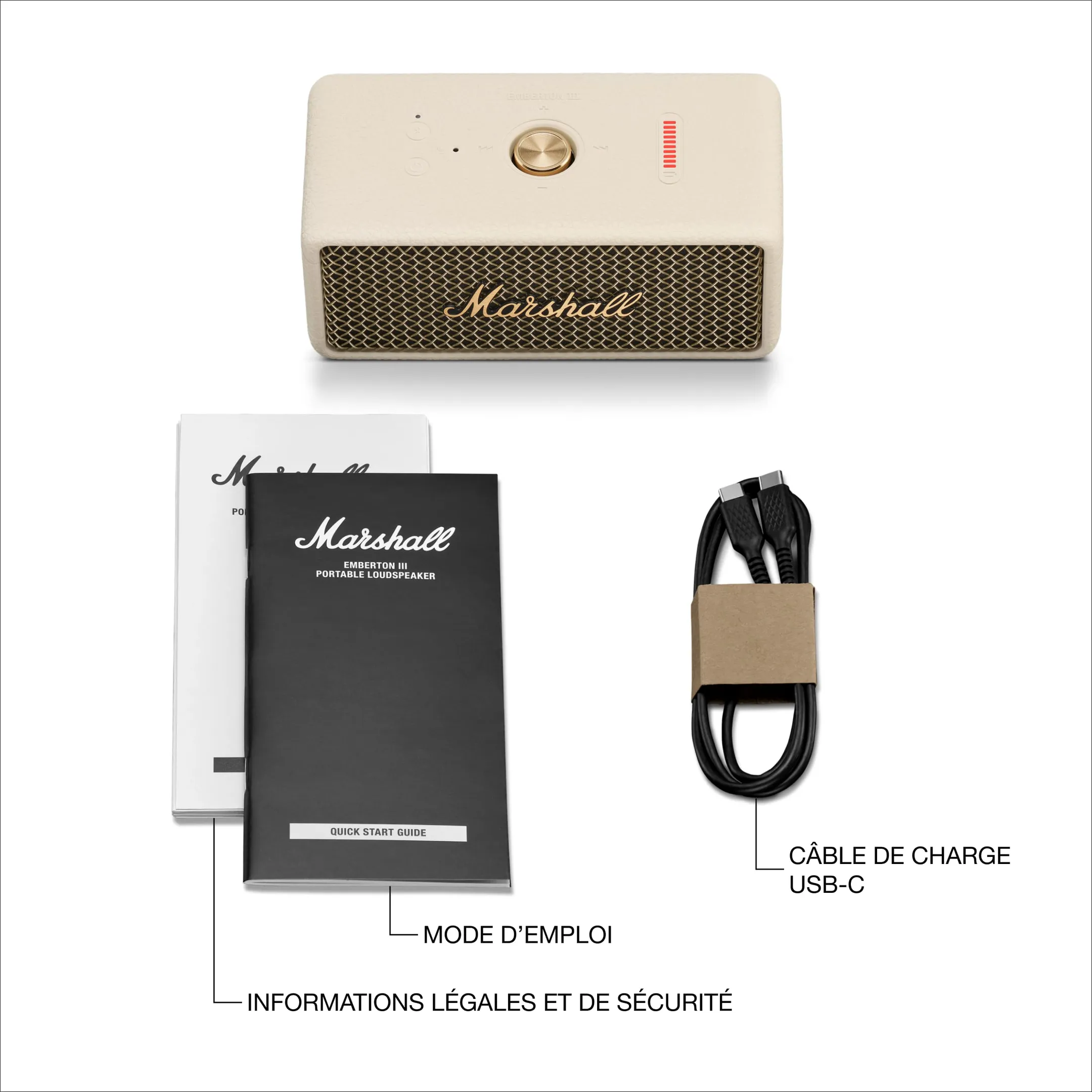 Marshall Enceinte Bluetooth Emberton III - Cream image