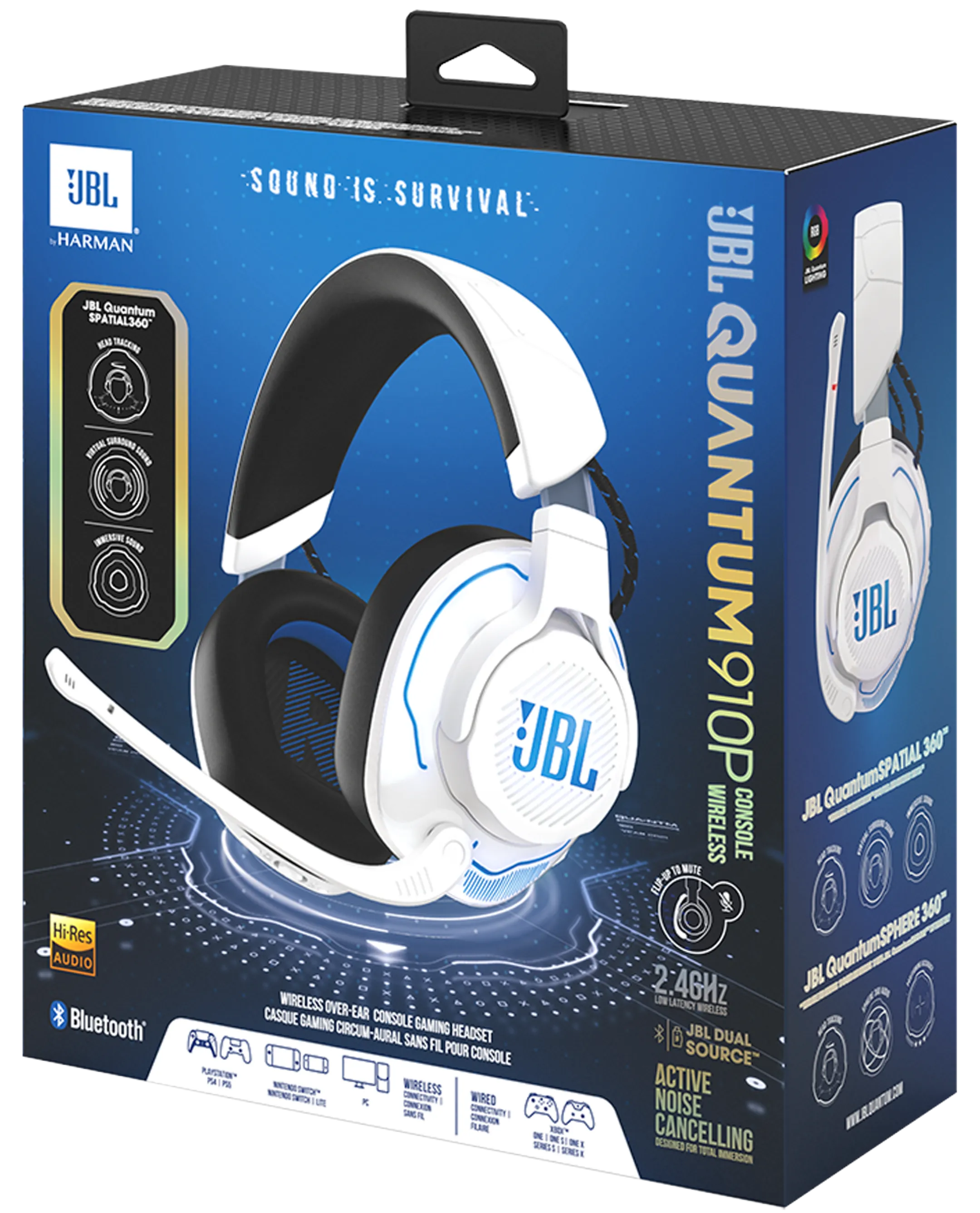 JBL Casque Gaming Quantum 910P - Blanc image
