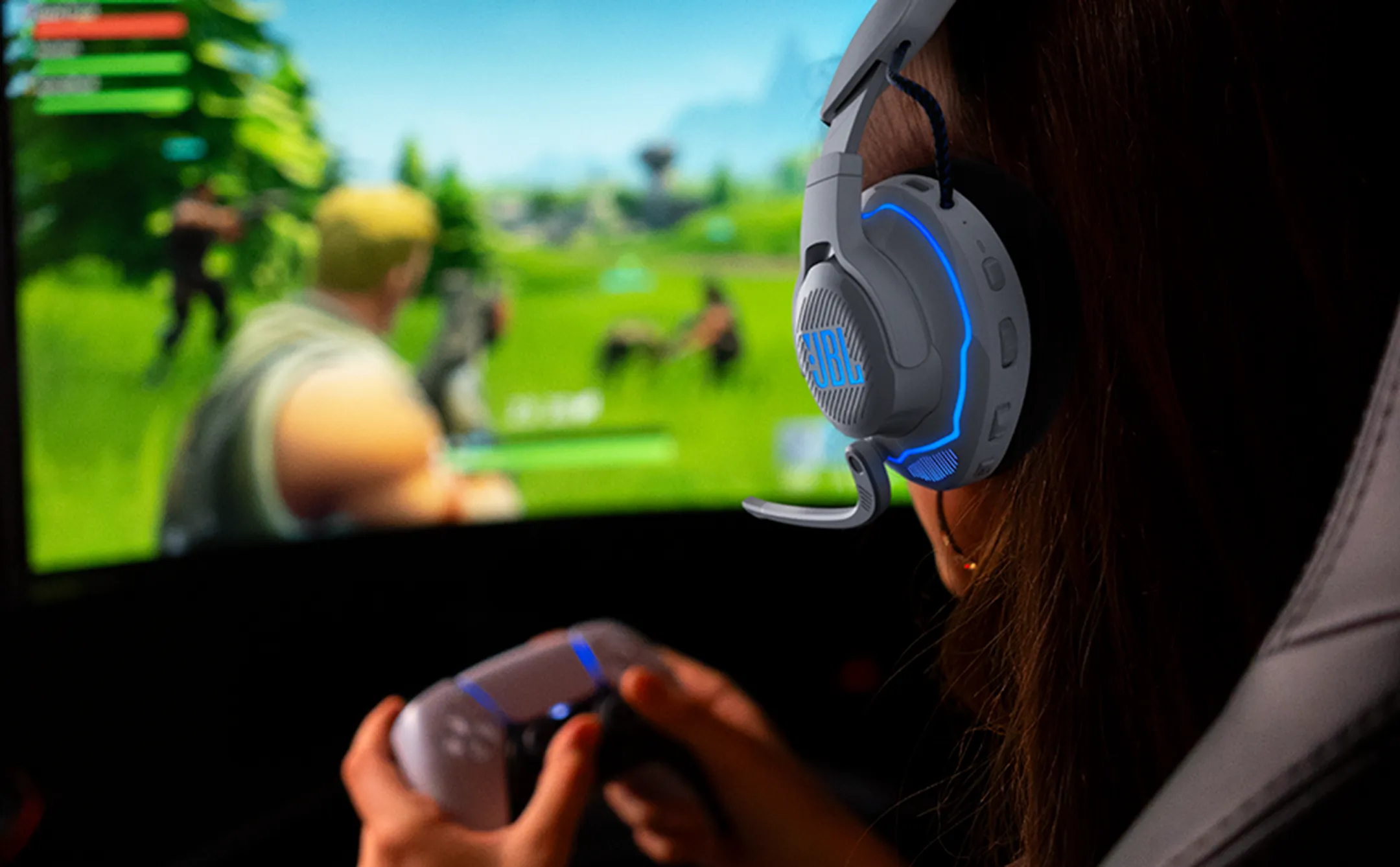 JBL Casque Gaming Quantum 910P - Blanc image