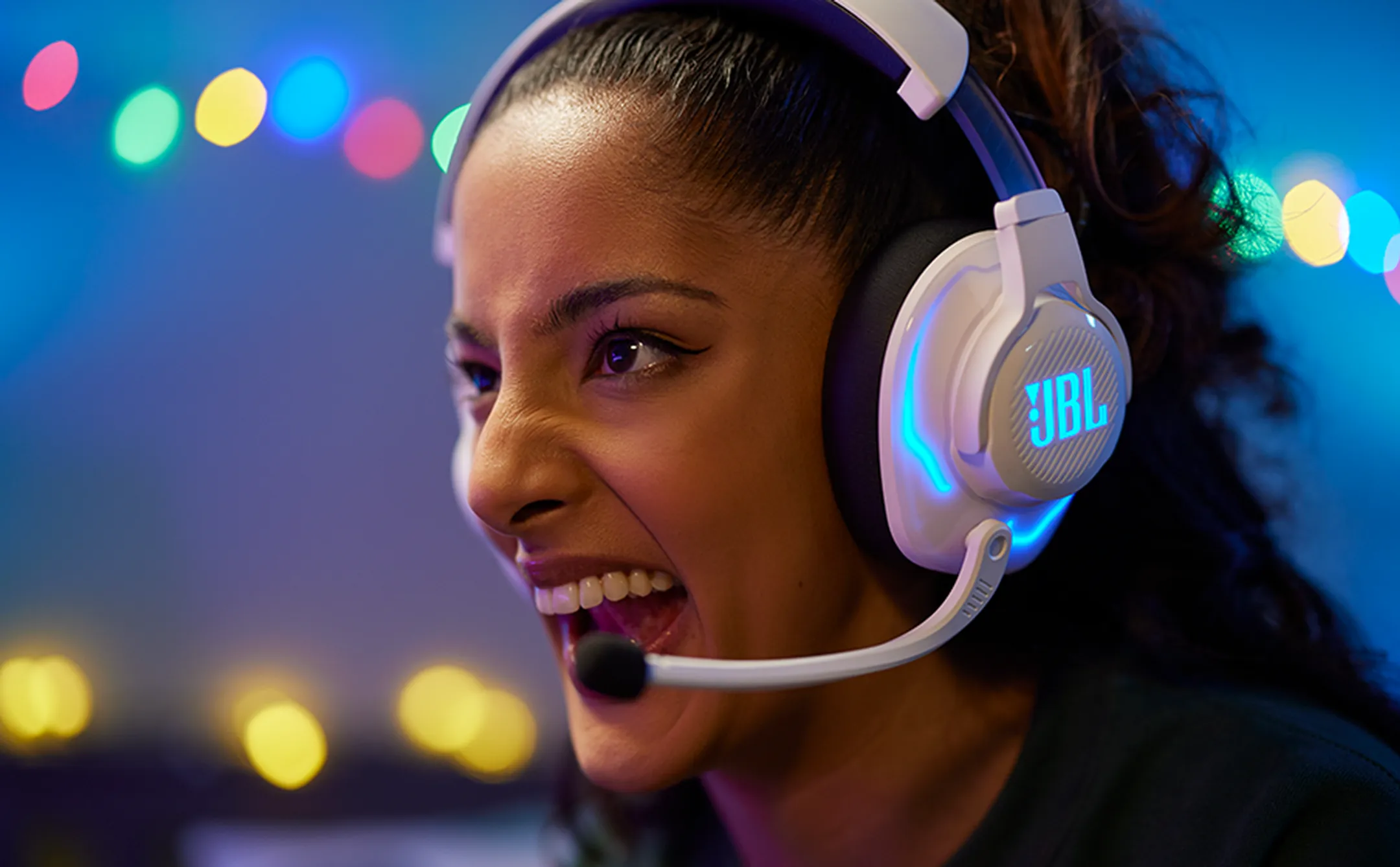 JBL Casque Gaming Quantum 910P - Blanc image