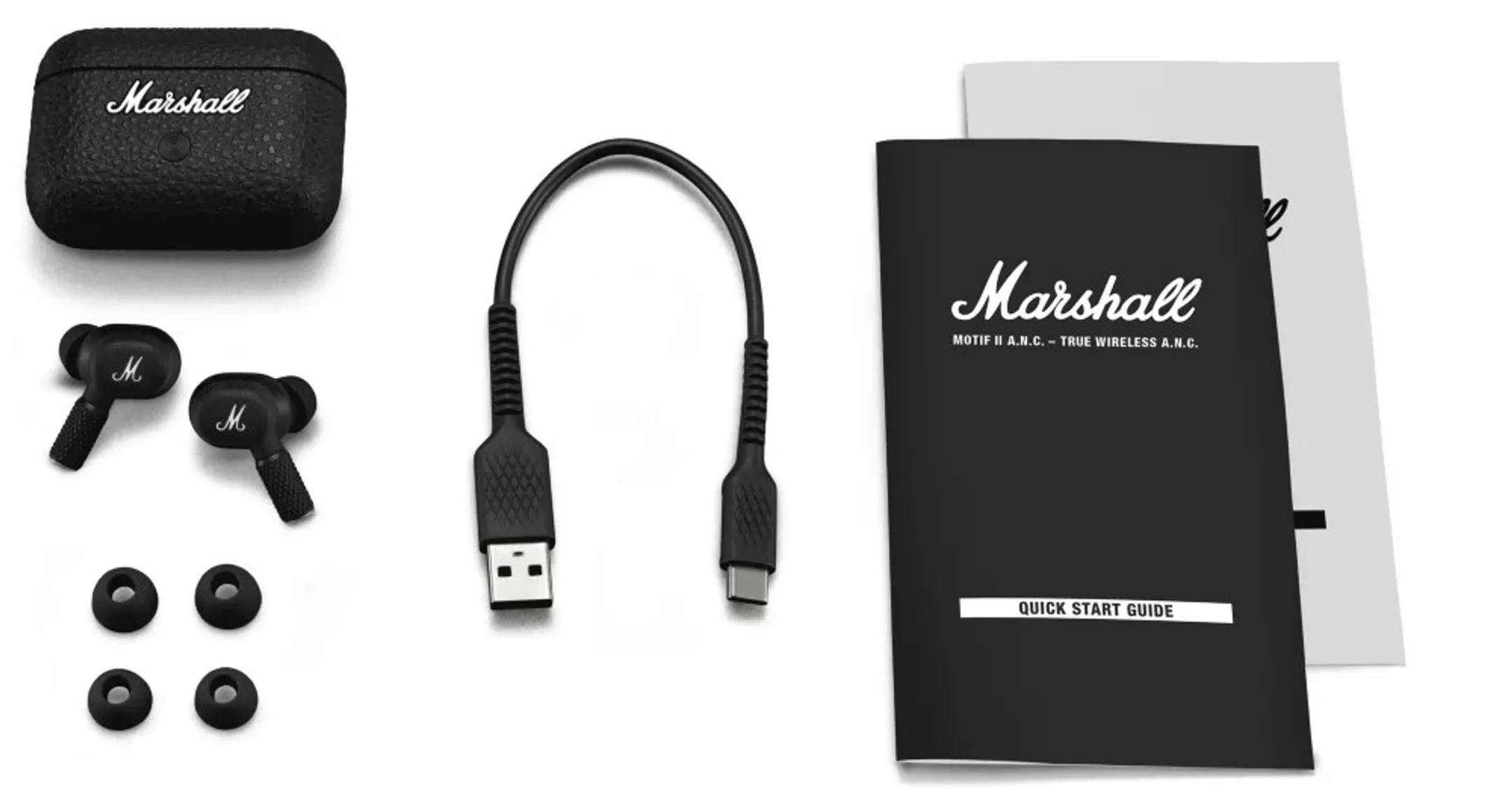 Marshall Motif II ANC Wireless Earbuds - Black image