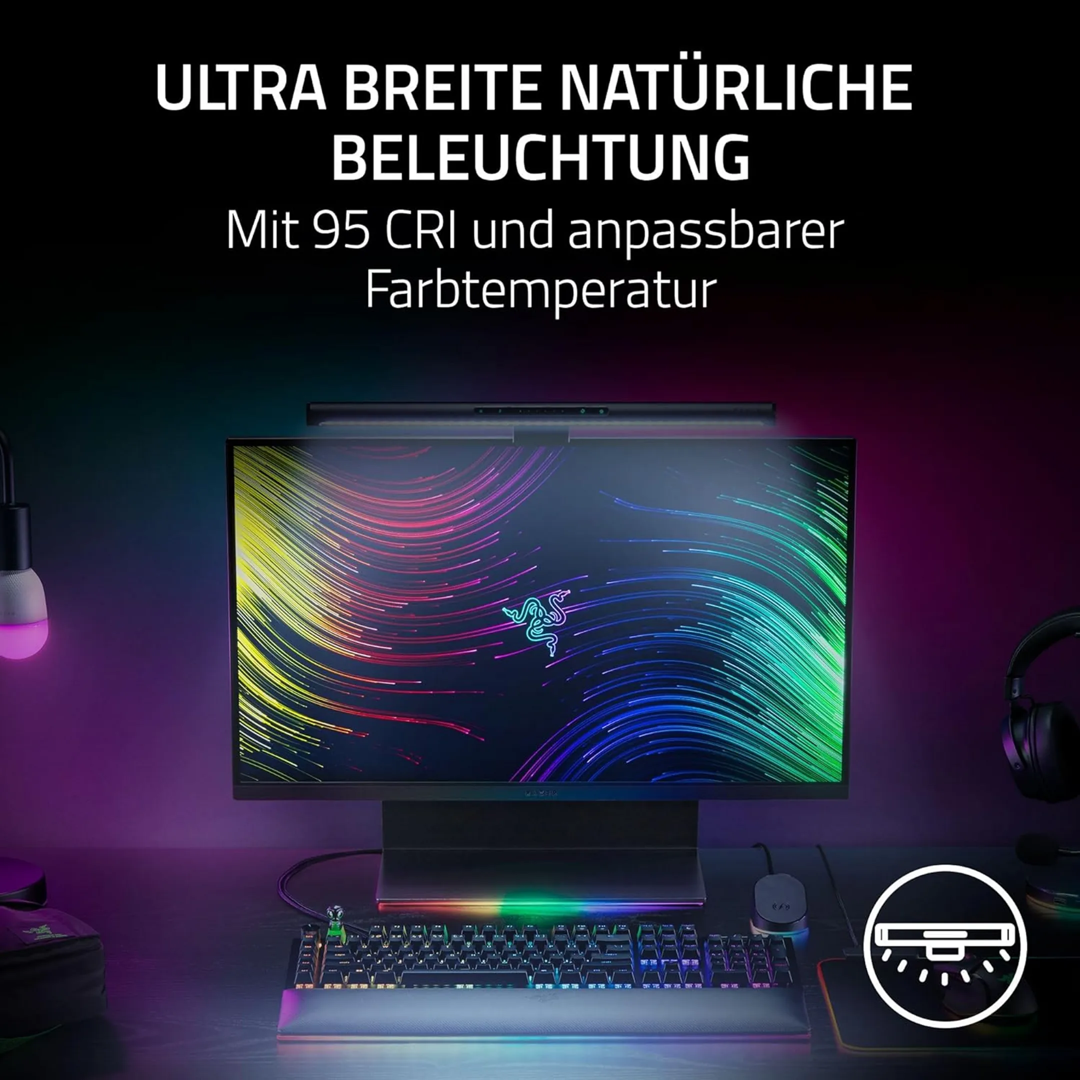 Razer LED-Lampe für Streaming Aether Monitor Light Bar image