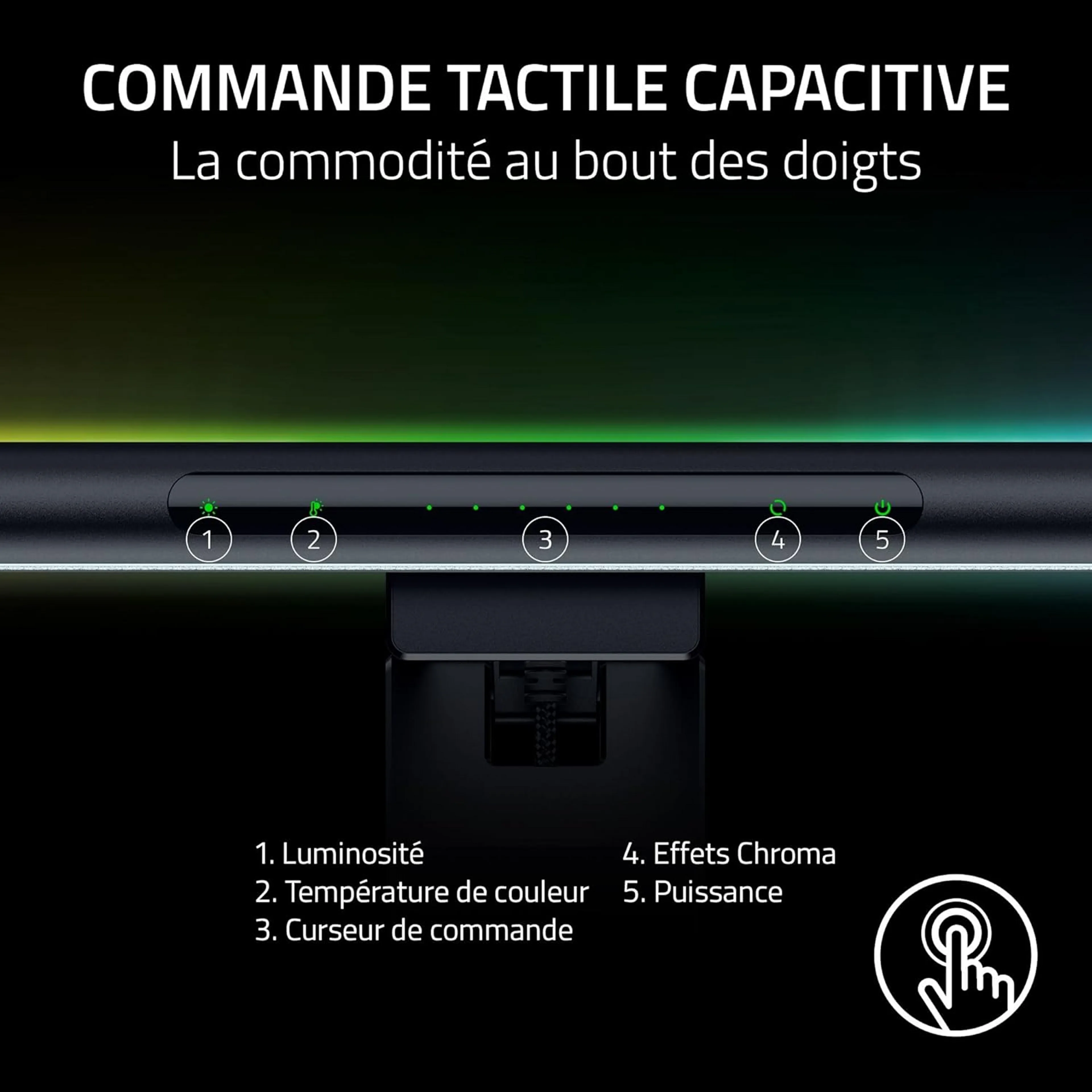 Razer Lampe LED pour Streaming Aether Monitor Light Bar image