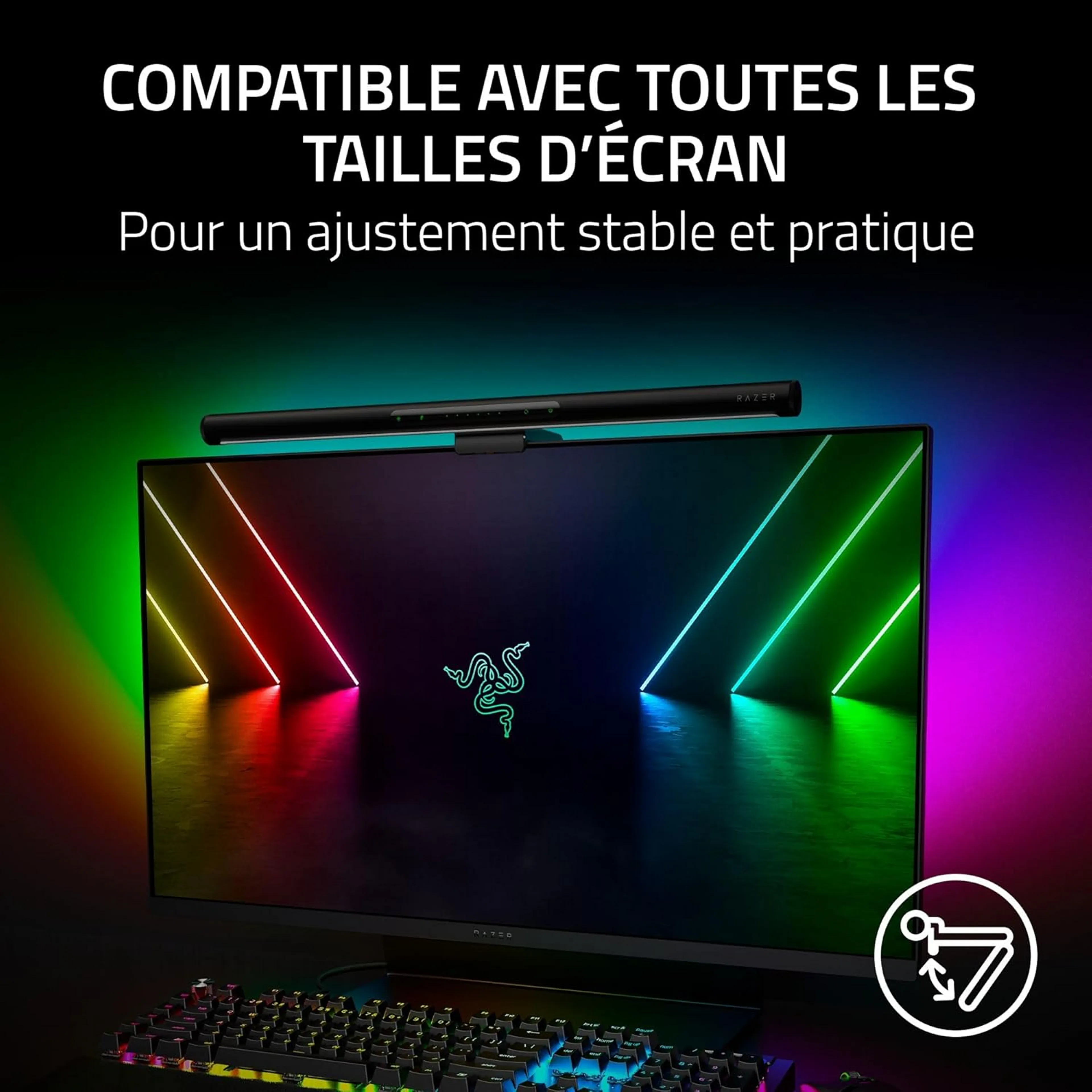 Razer Lampe LED pour Streaming Aether Monitor Light Bar image