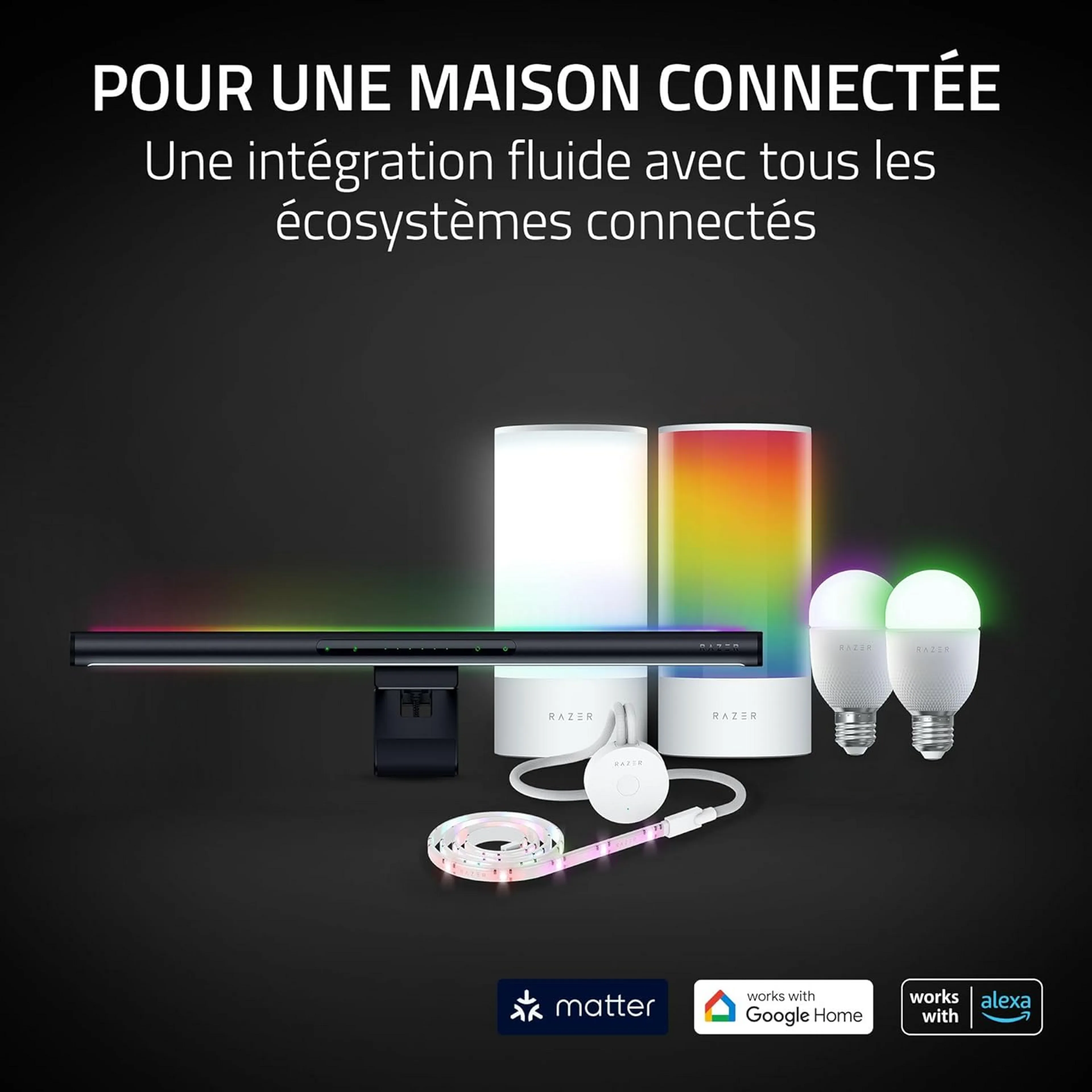 Razer Lampe LED pour Streaming Aether Monitor Light Bar image