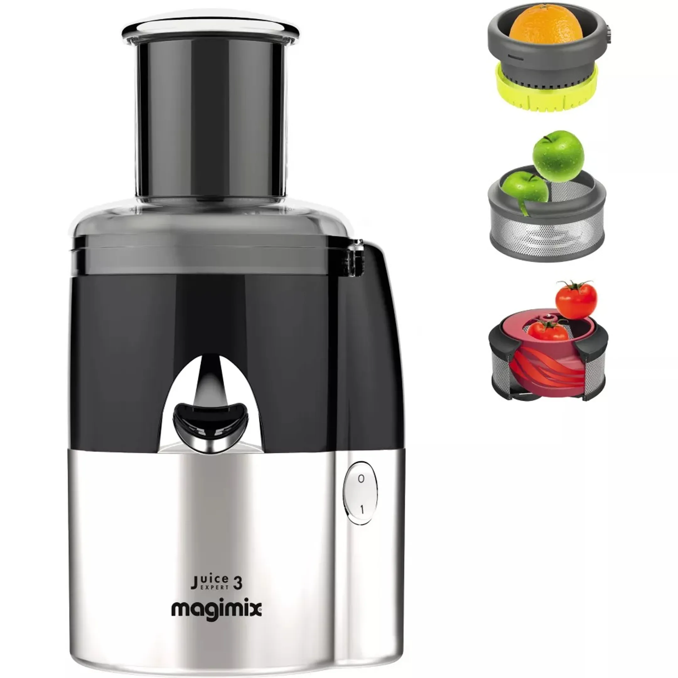 Extracteur de jus Juice Expert 3 18082 EB - Noir / Chrome Mat