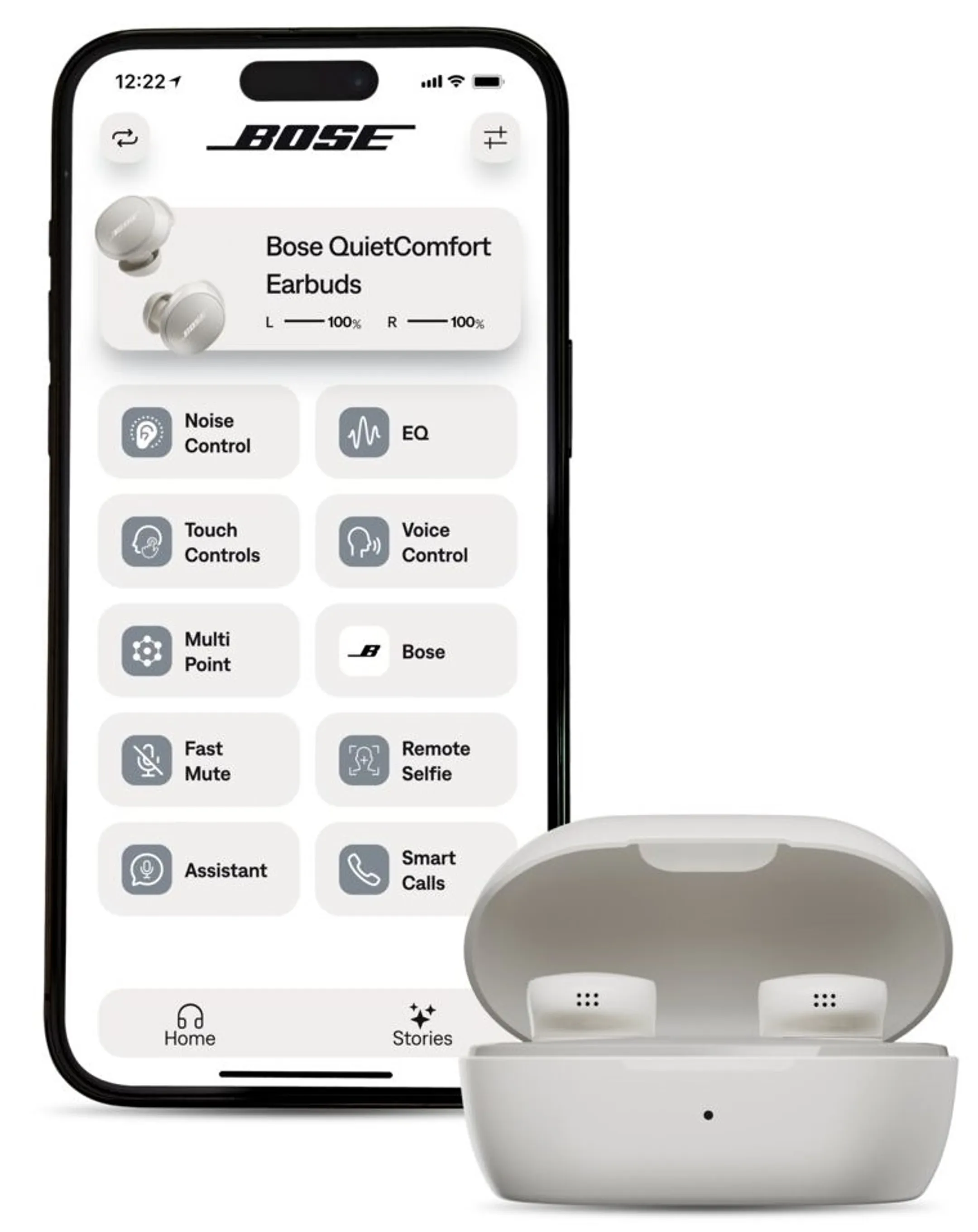Bose Ecouteurs sans fil à réduction de bruit QuietComfort - Blanc image