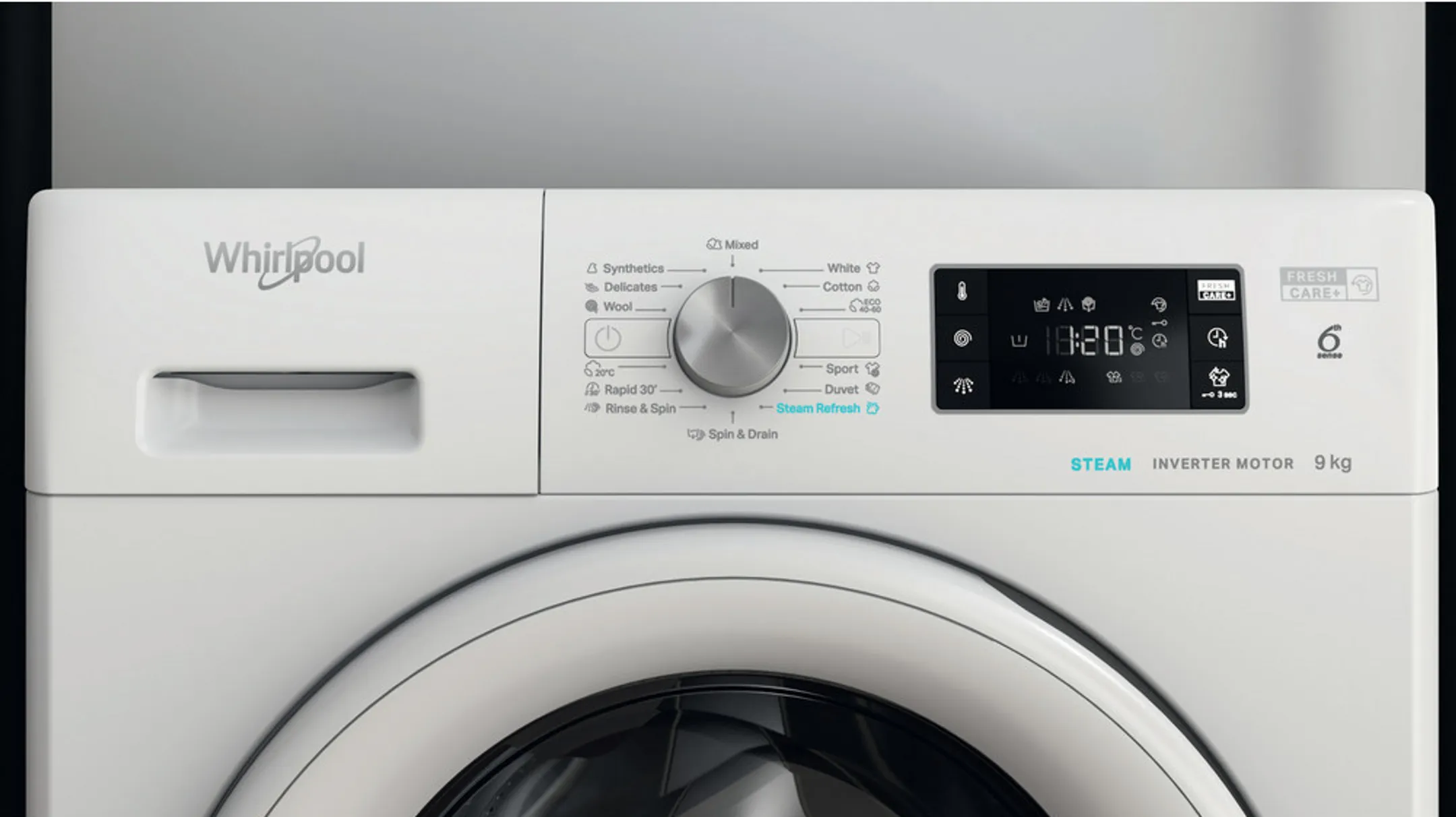 Whirlpool Lave-linge FreshCare+ Steam FFB 9469 WV image
