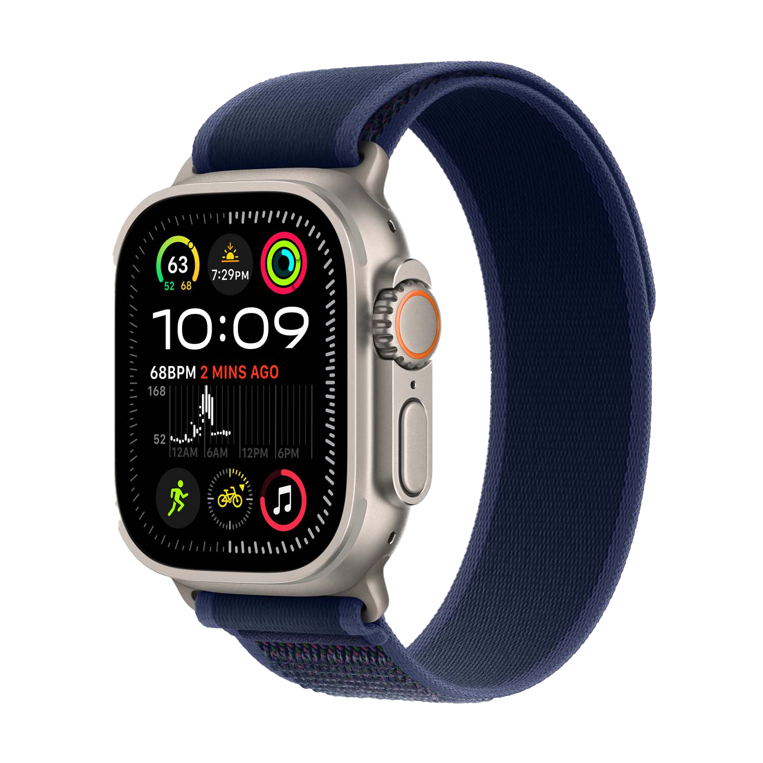 Apple Watch Ultra 2 49 mm Natural Trail Blue S/M MX4J3NF/A