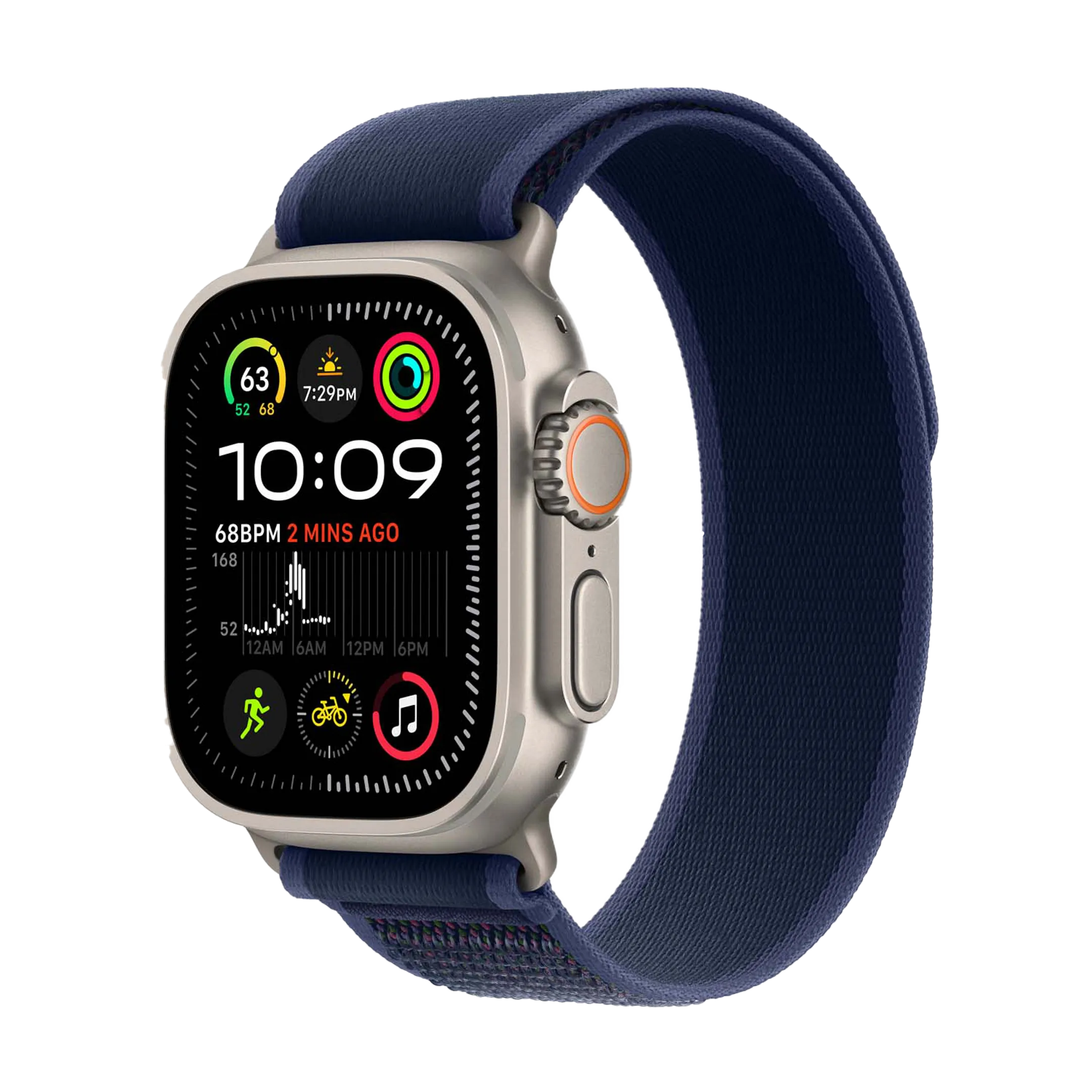 Watch Ultra 2 LTE - 49 mm - Natural Titanium - Trail Blue - M/L