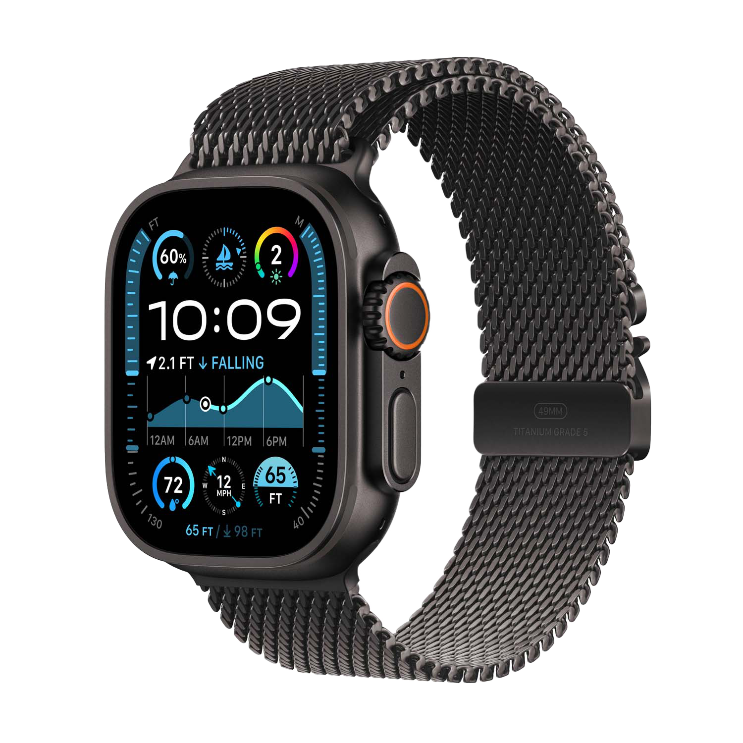 Apple Watch Ultra 2 LTE 49 mm Black Milanese S MX4W3NF/A