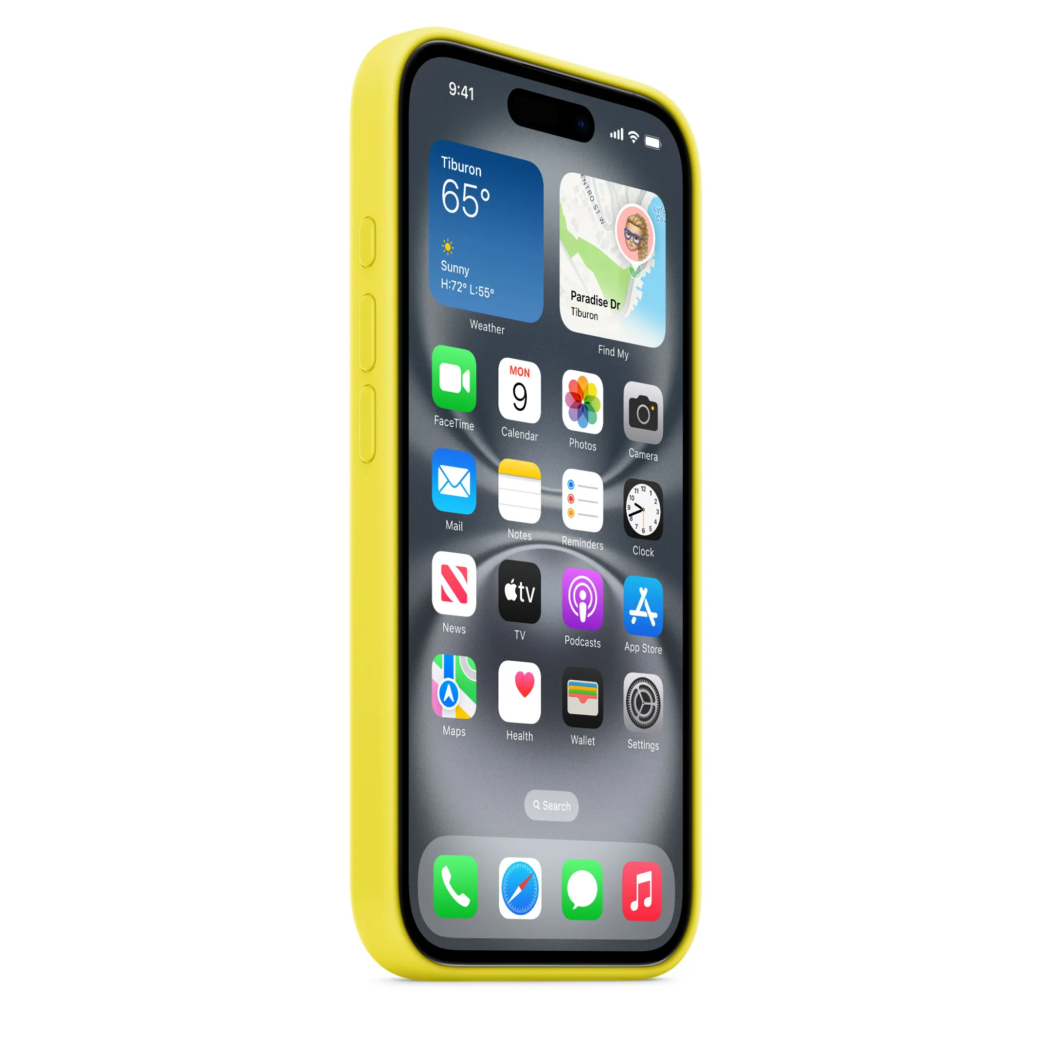 Apple Coque silicone avec MagSafe pour iPhone 16 - Carambole image