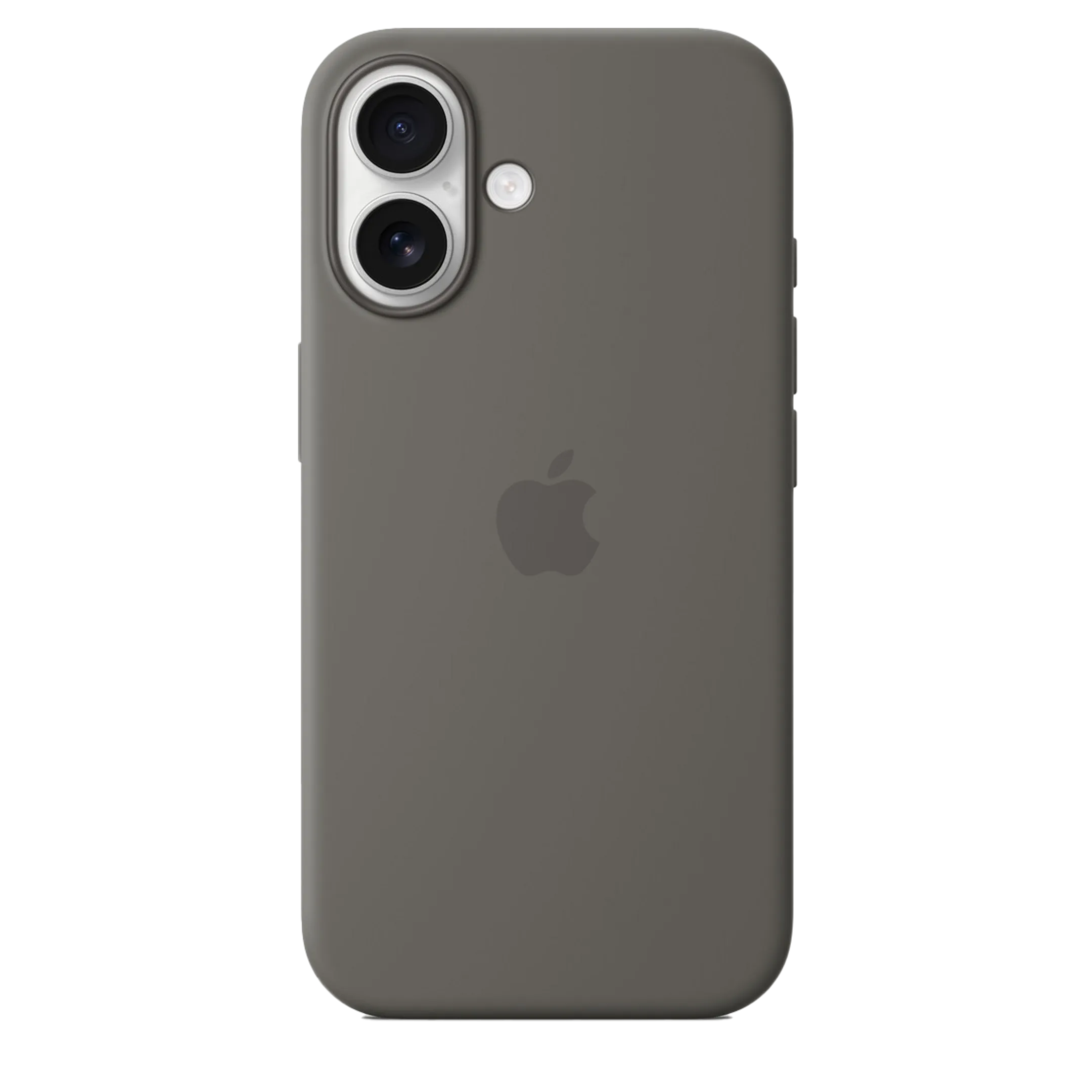 Coque silicone avec MagSafe pour iPhone 16 - Gris minéral