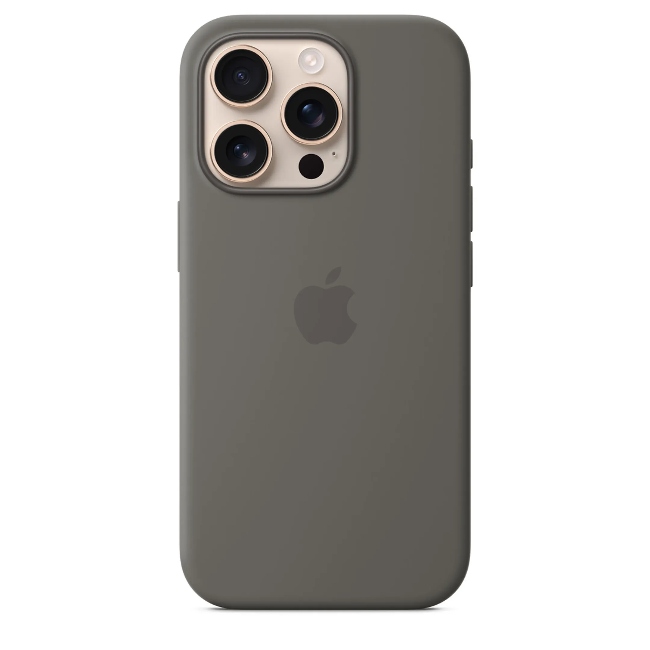 Apple Coque en silicone avec MagSafe pour iPhone 16 Pro Max - Gris minéral image
