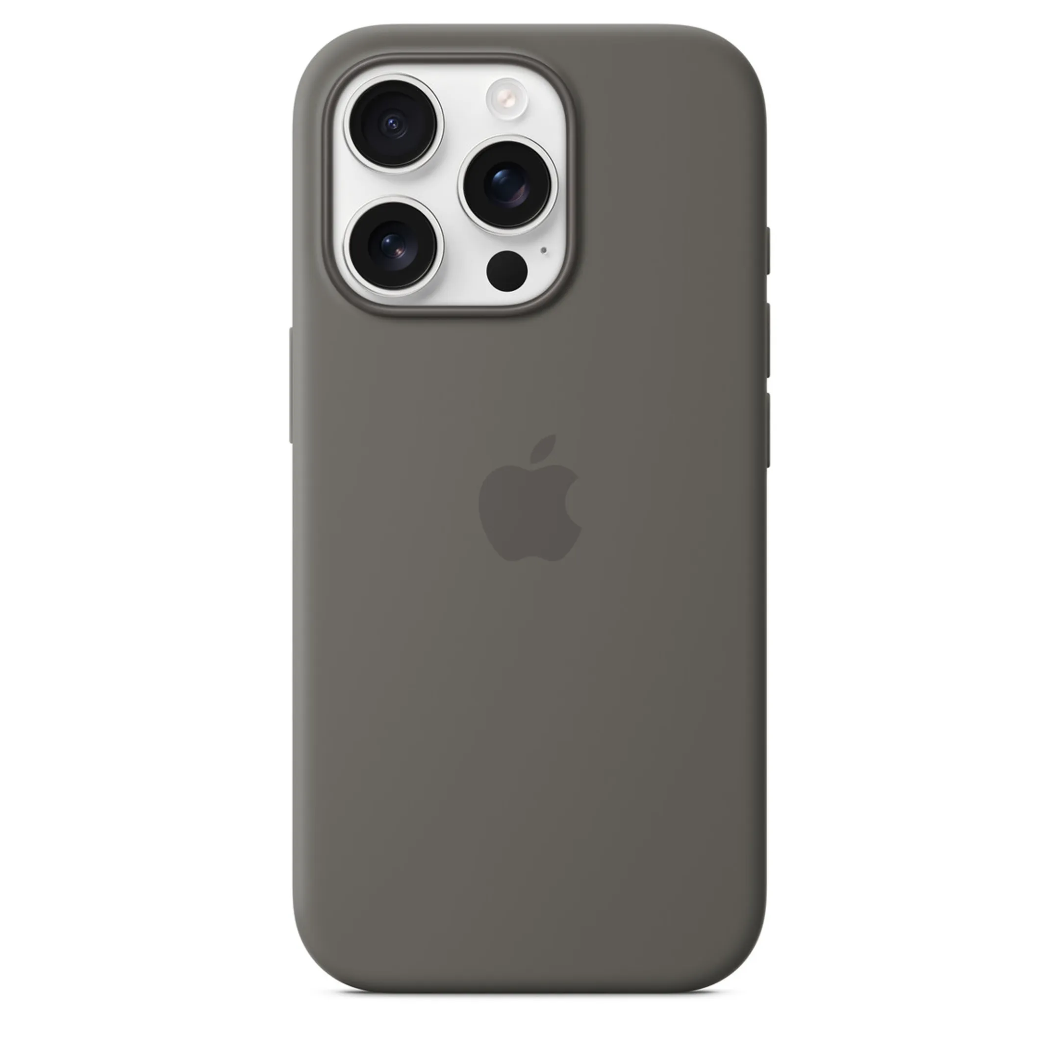 Apple Coque en silicone avec MagSafe pour iPhone 16 Pro Max - Gris minéral image