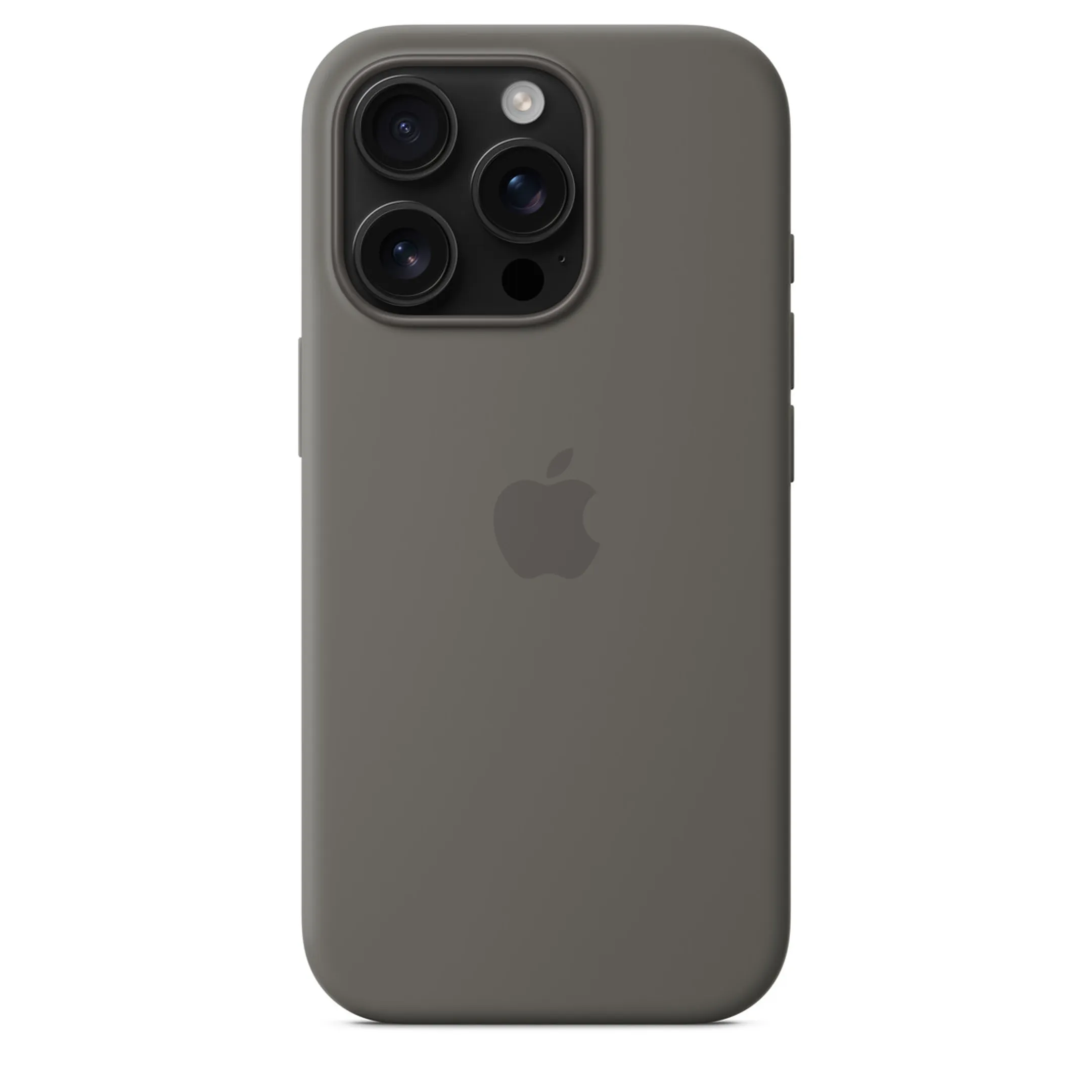 Apple Coque en silicone avec MagSafe pour iPhone 16 Pro Max - Gris minéral image