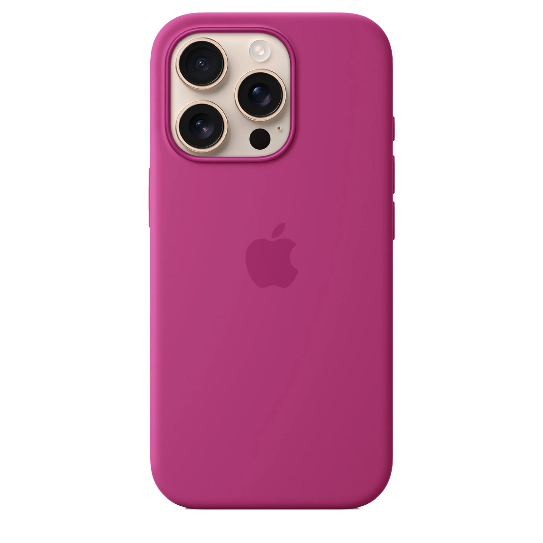 Coque en silicone avec MagSafe pour iPhone 16 Pro Max - Fuchsia