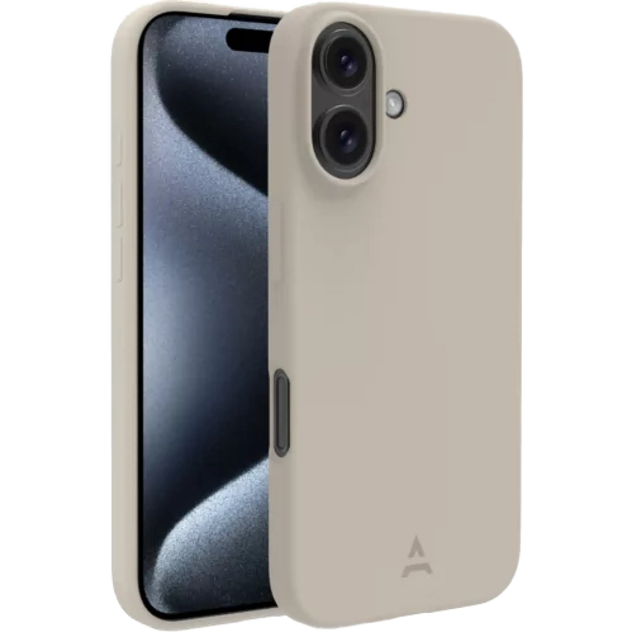 Coque en silicone magnétique pour iPhone 16 Plus - Beige
