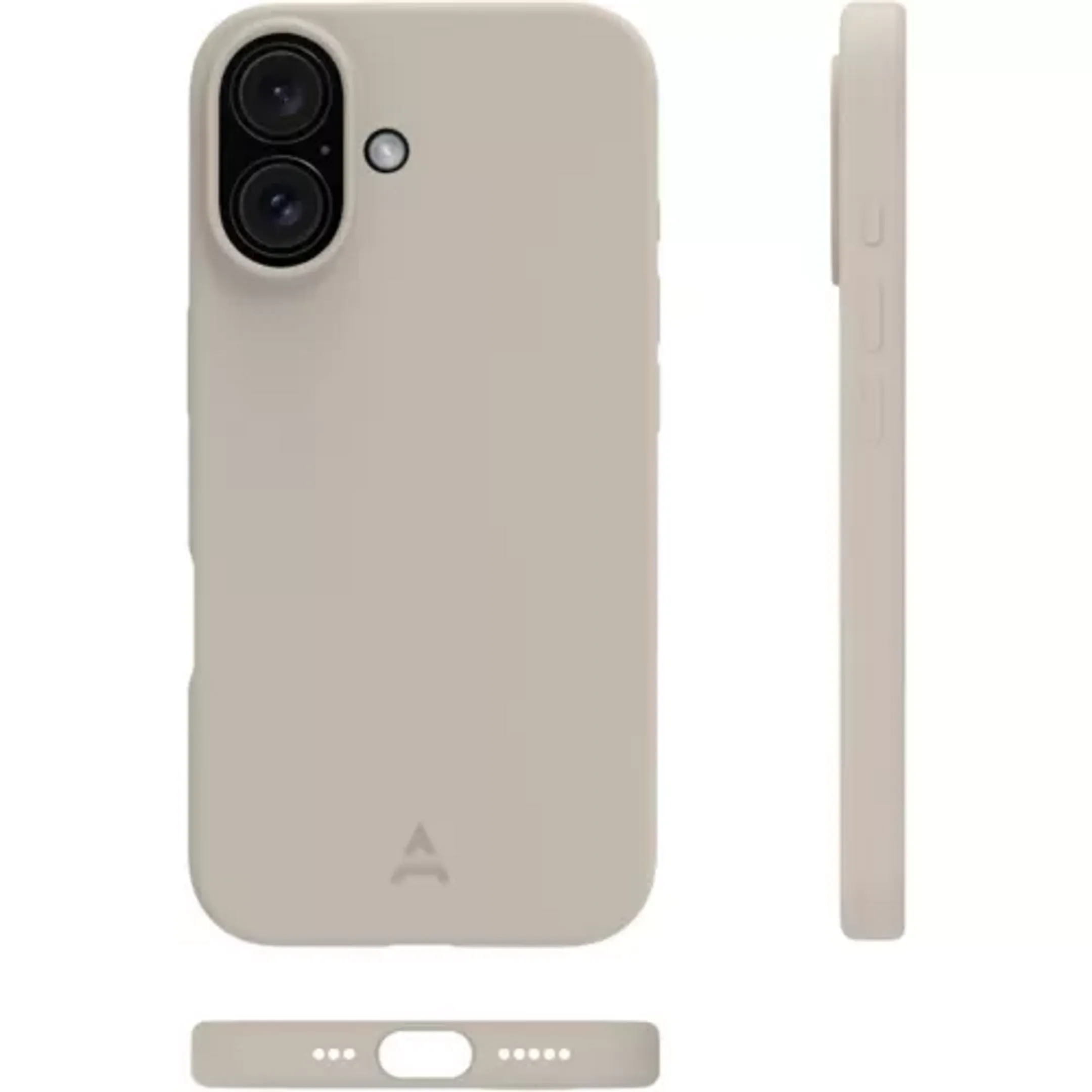 ESSENTIEL-B Coque en silicone magnétique pour iPhone 16 Plus - Beige image