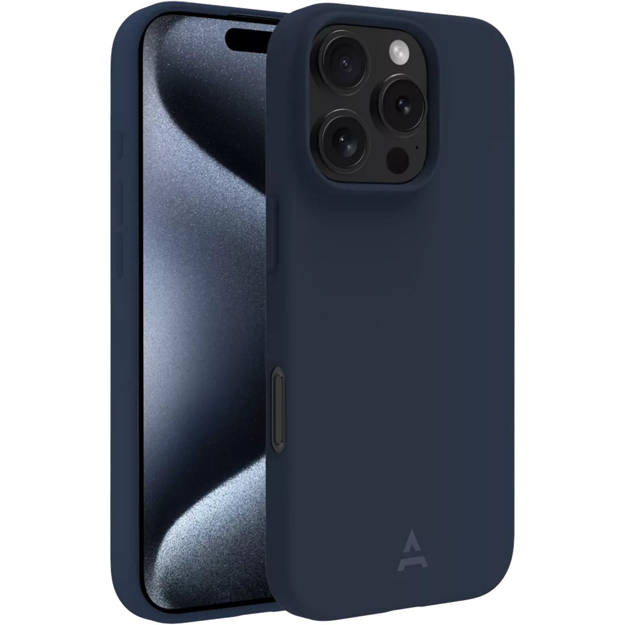 Coque en silicone magnétique pour iPhone 16 Pro - Bleu