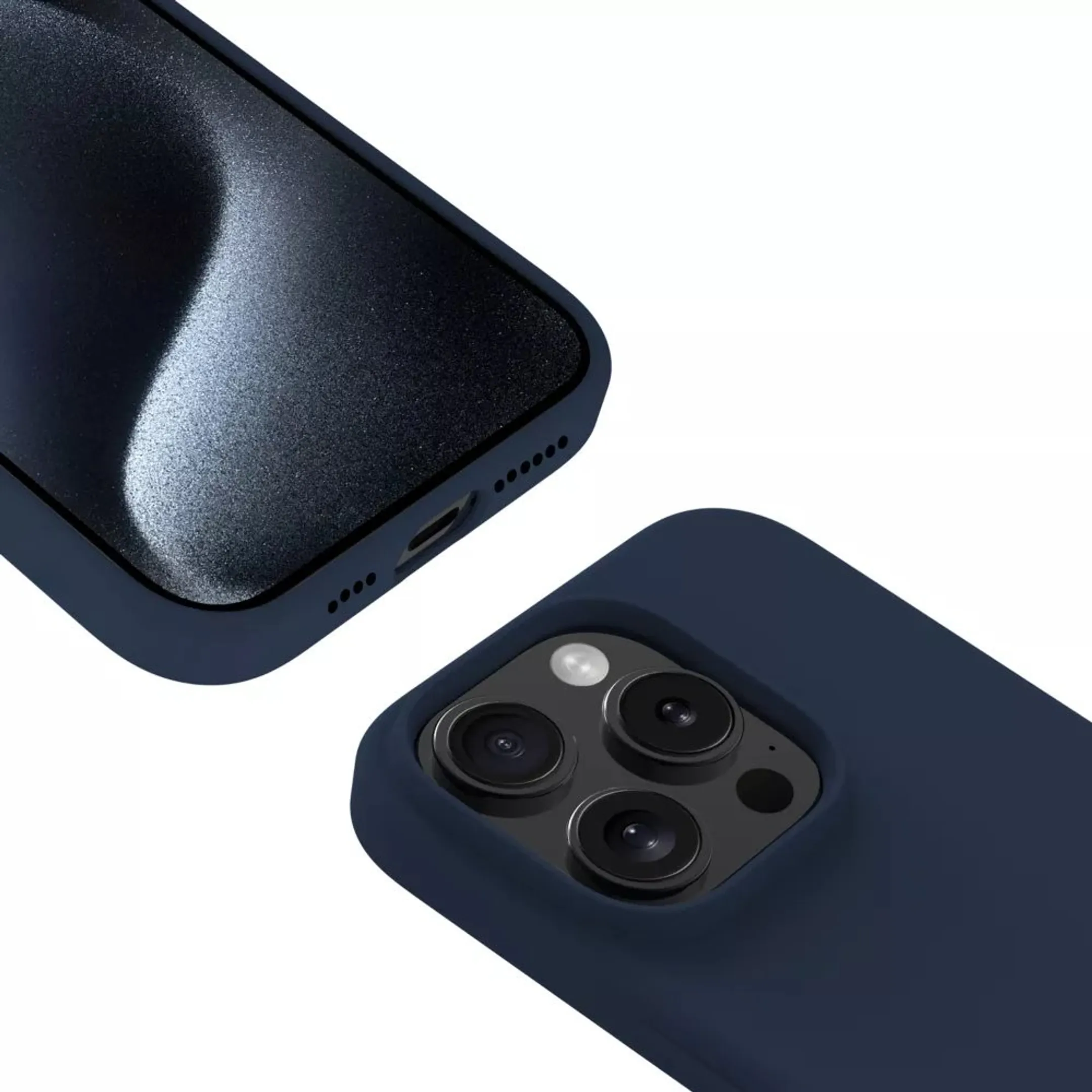Adeqwat Coque en silicone magnétique pour iPhone 16 Pro Max - Bleu image
