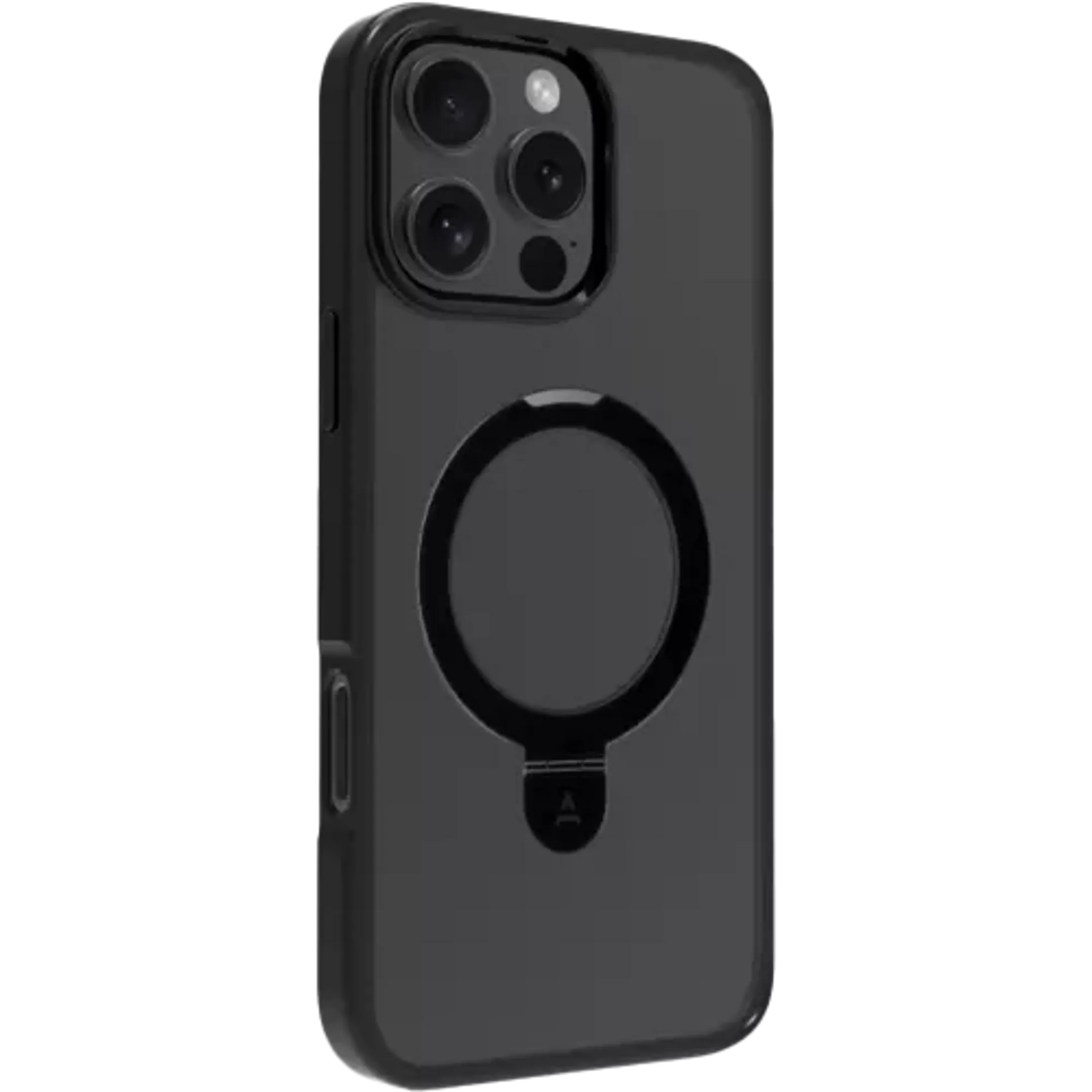 Coque magnétique avec stand pour iPhone 16 Pro - Noir