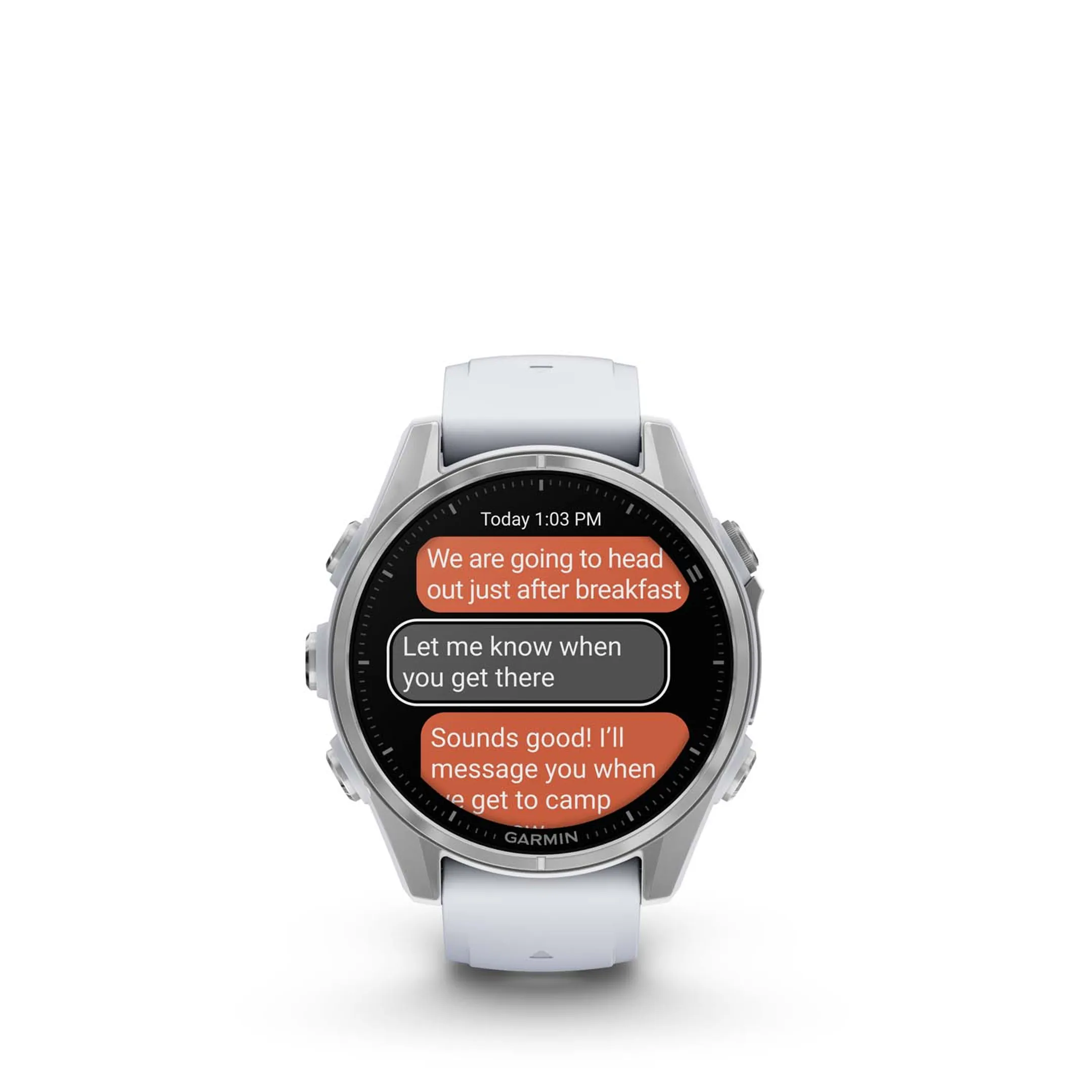 Garmin Smartwatch Fénix 8 - 43 mm - Blanc image