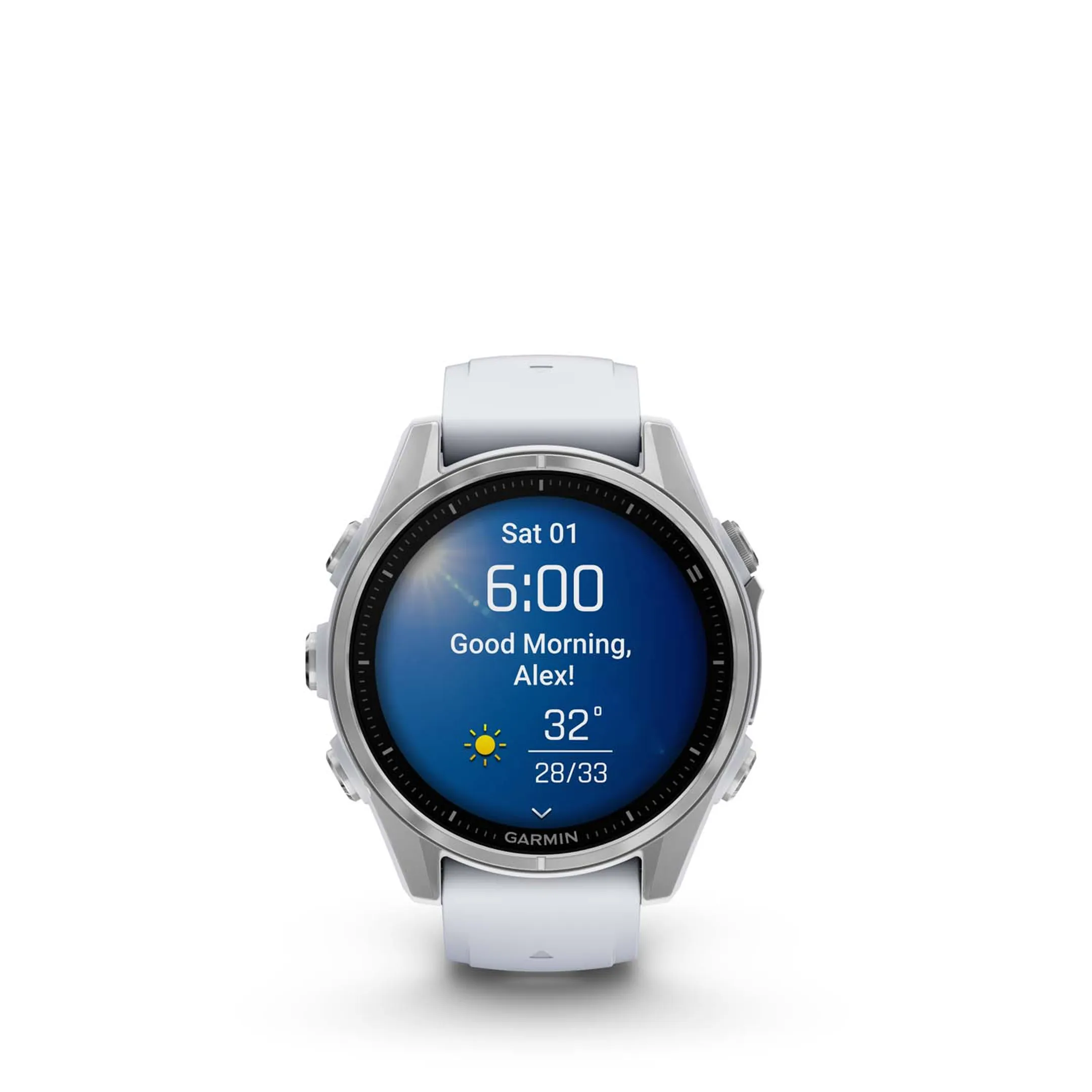 Garmin Smartwatch Fénix 8 - 43 mm - Blanc image