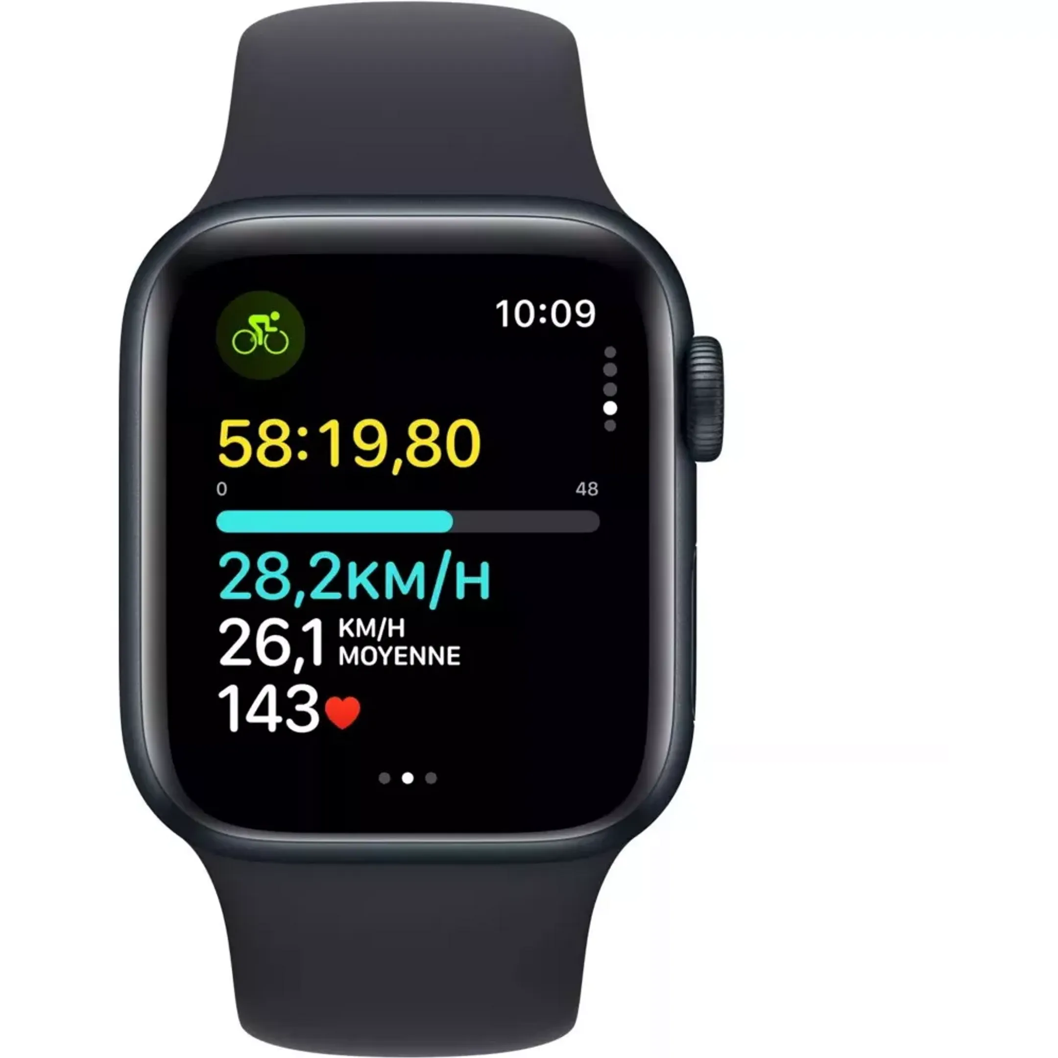 Apple Watch SE (2024) - 40mm - Midnight Aluminium - Midnight Sport Band - S/M image