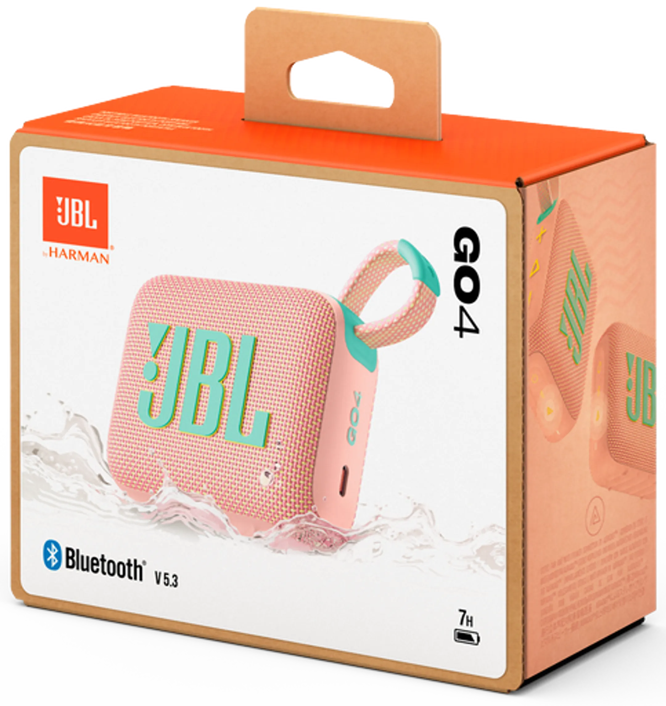 JBL Bluetooth portable speaker Go 4 - Pink image