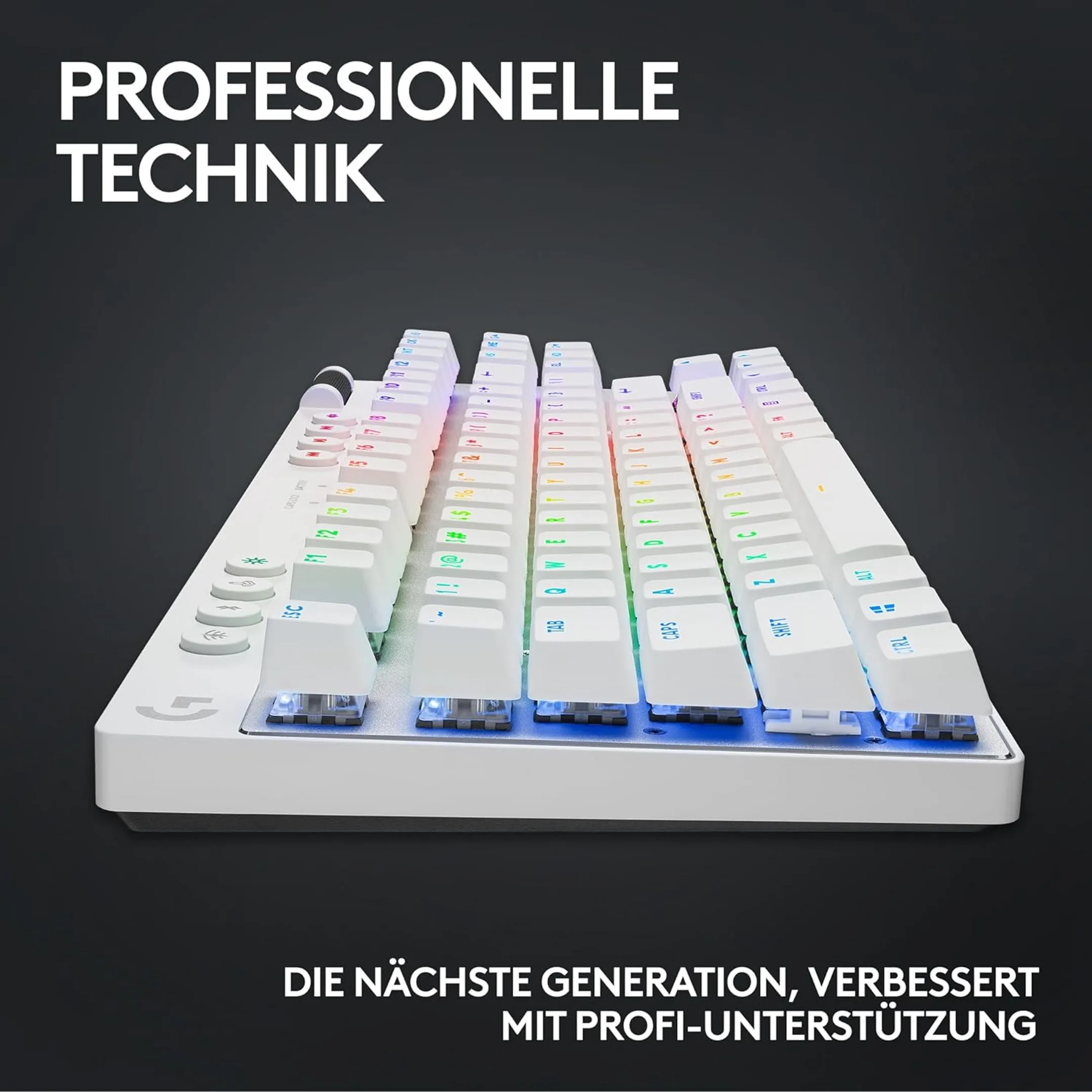 Logitech G Kabellose Gaming-Tastatur Pro X TKL Lightspeed - QWERTZ - Weiß image