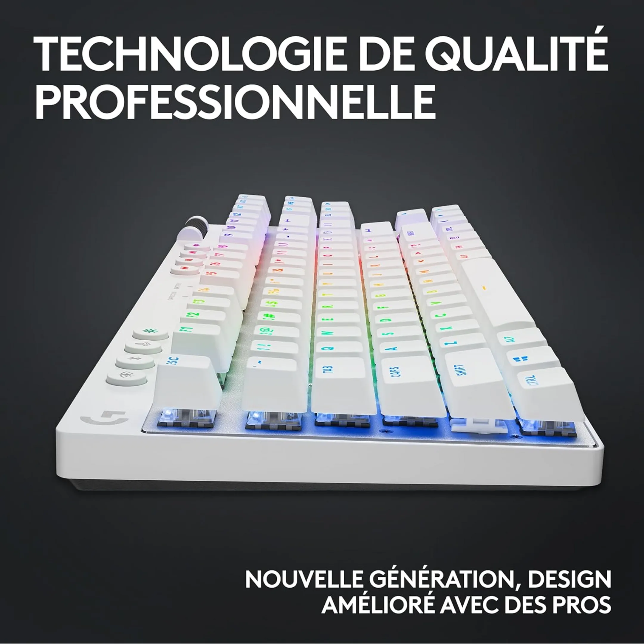 Logitech G Clavier Gaming sans fil Pro X TKL Lightspeed - QWERTZ - Blanc image