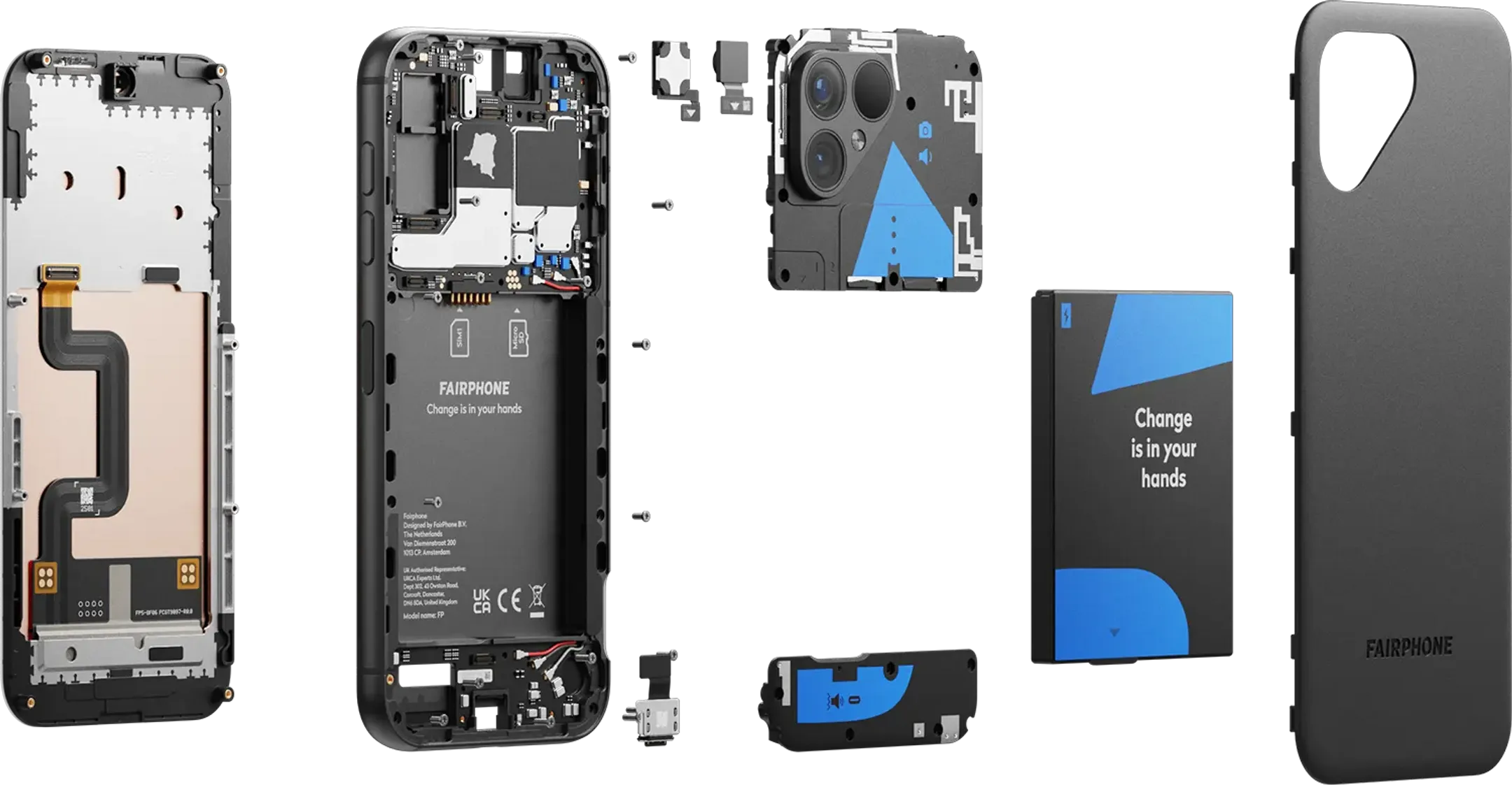 FAIRPHONE Smartphone Fairphone 5 5G - 128 GB - Matte Black image