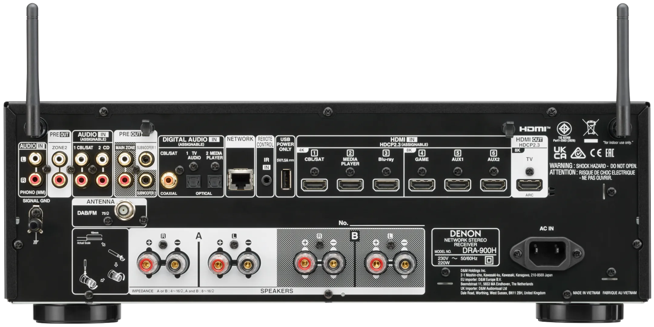 Denon Amplificateur AV HEOS DRA-900H - Noir image