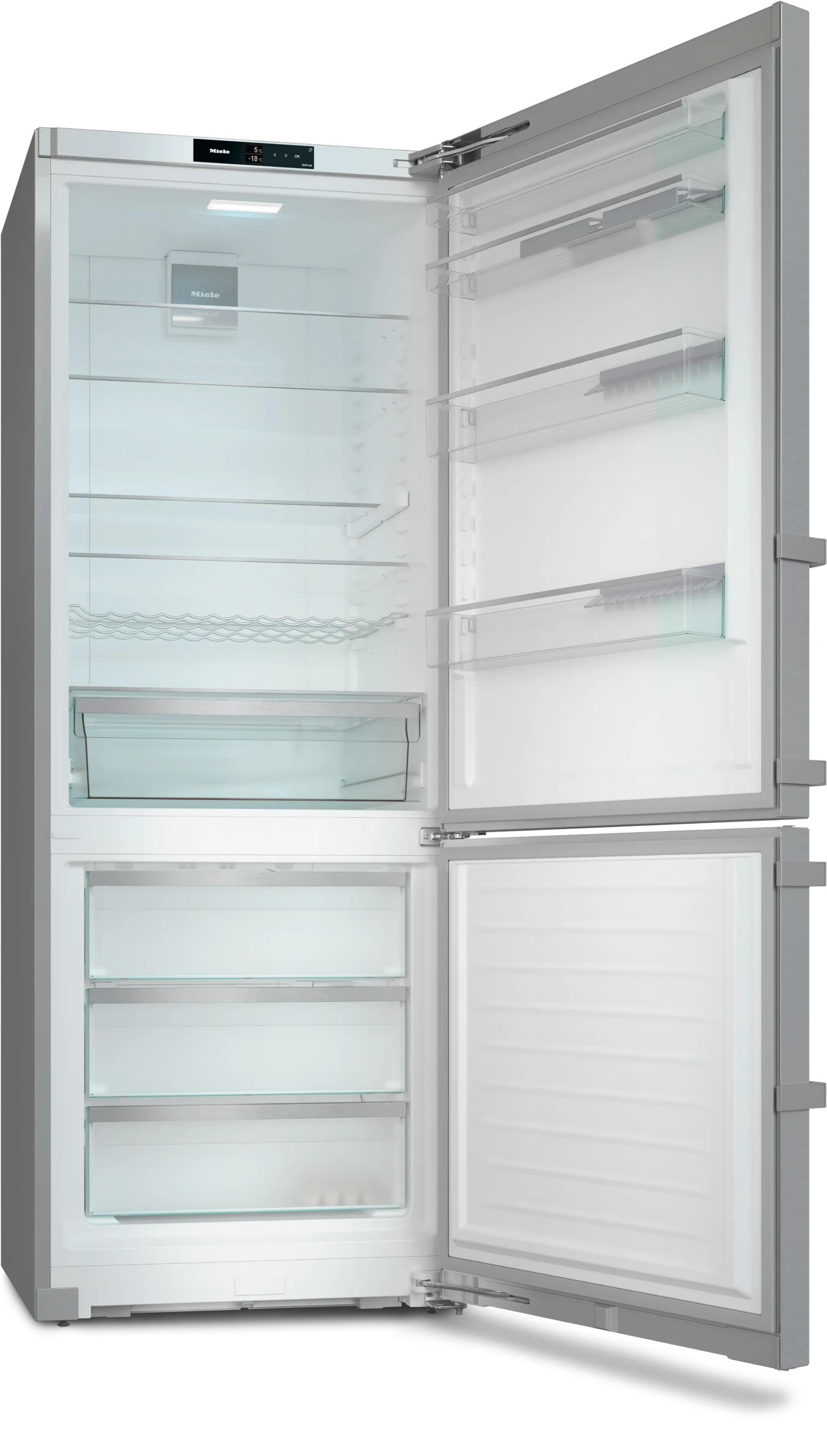 Miele Kombi Kühlschrank Gefrierschrank CleanSteel KFN 4796 CD image