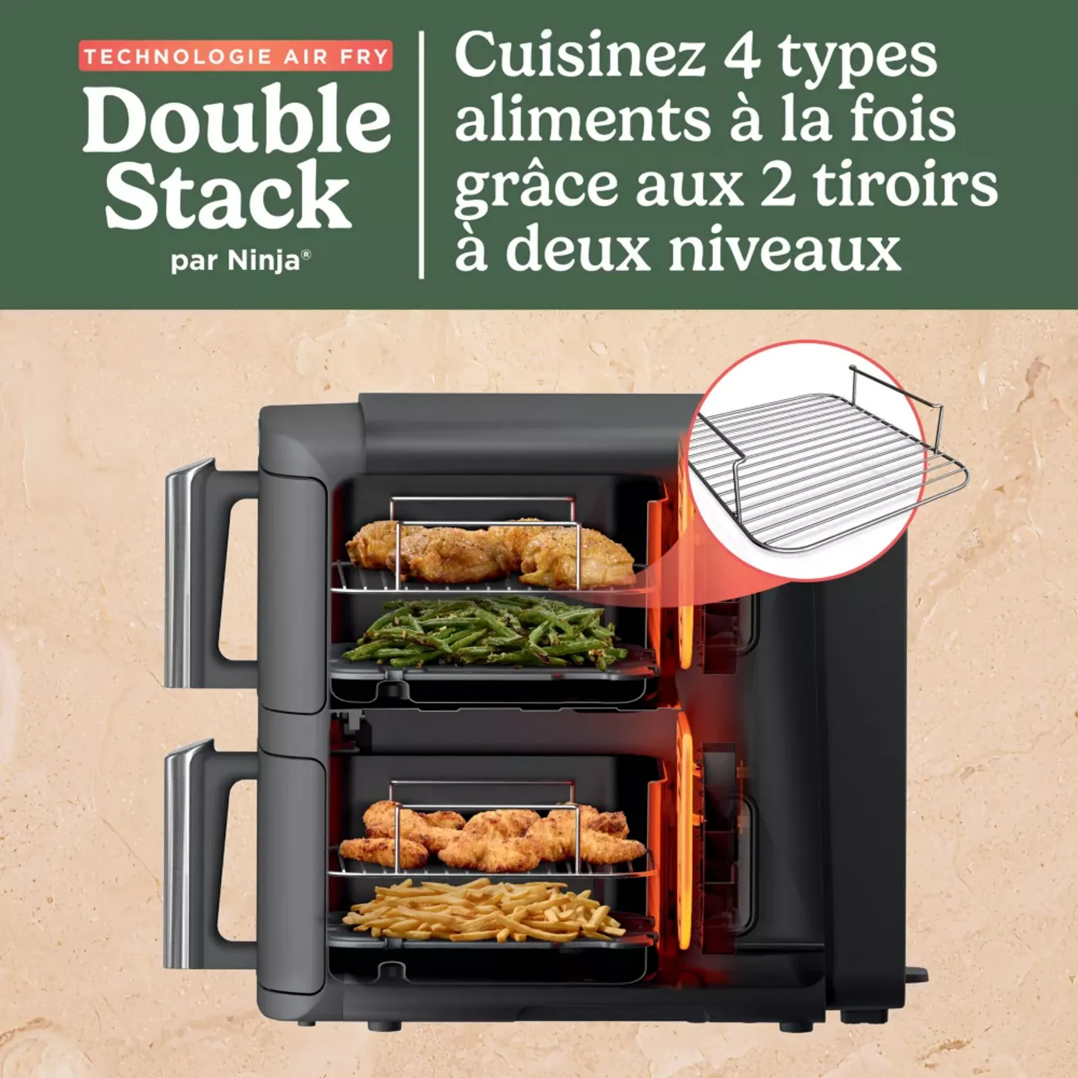Ninja Airfryer Double Stack XL 9,5 L SL400EU image