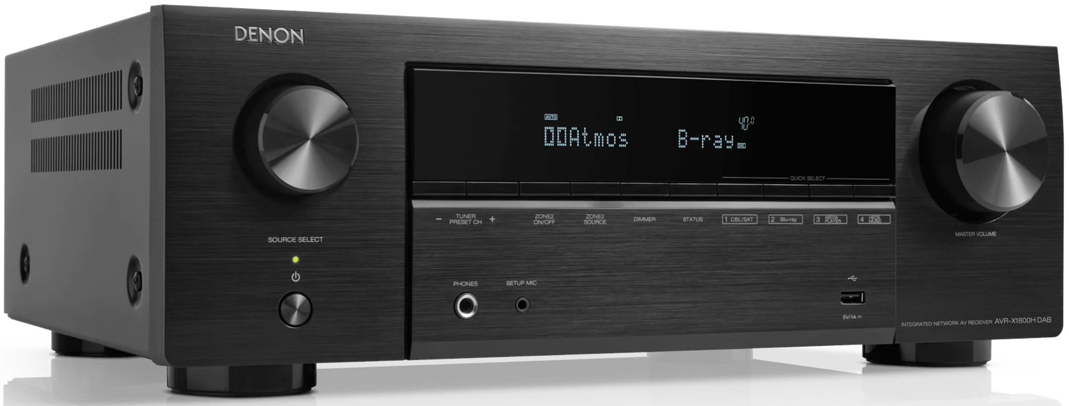 Denon Amplificateur AV HEOS AVR-X1800H DAB - Noir image