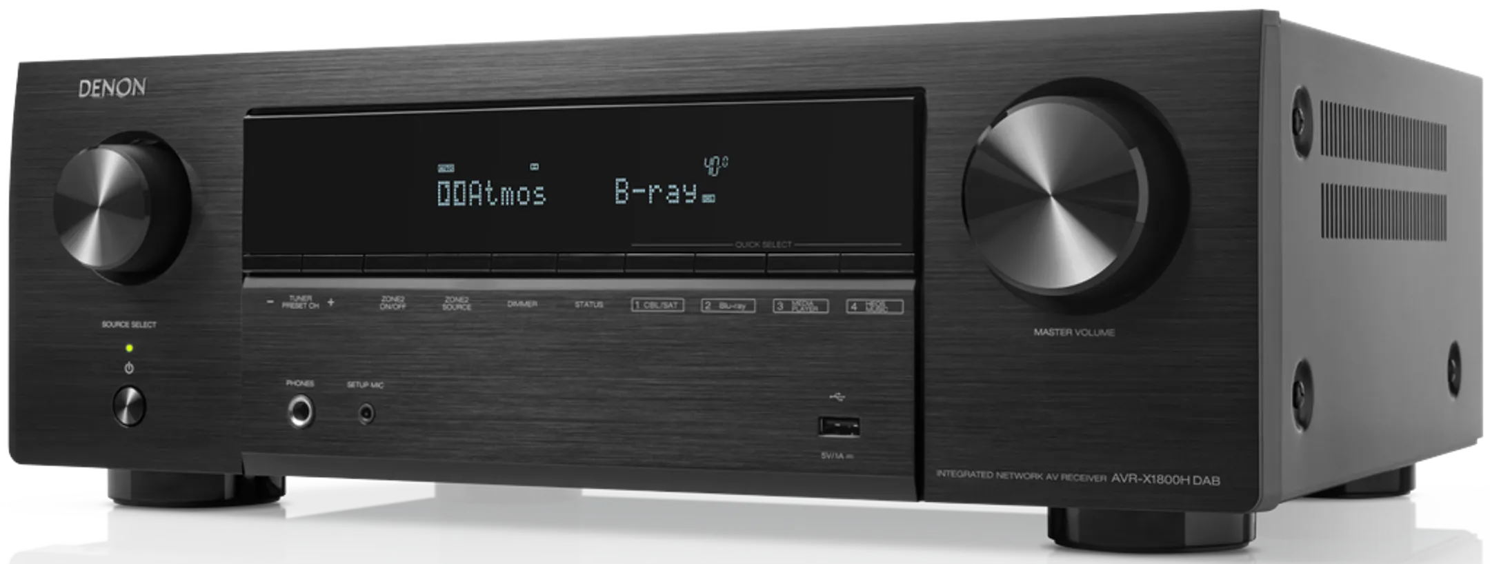 Denon Amplificateur AV HEOS AVR-X1800H DAB - Noir image