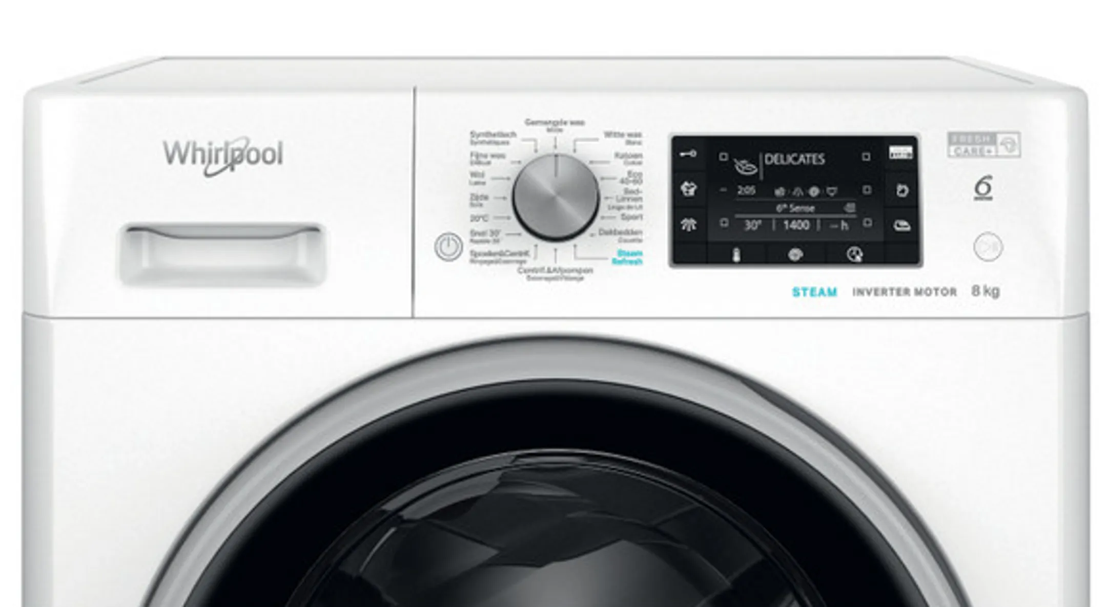 Whirlpool Washing machine FreshCare+ Steam FFD 8489E BSV BE image