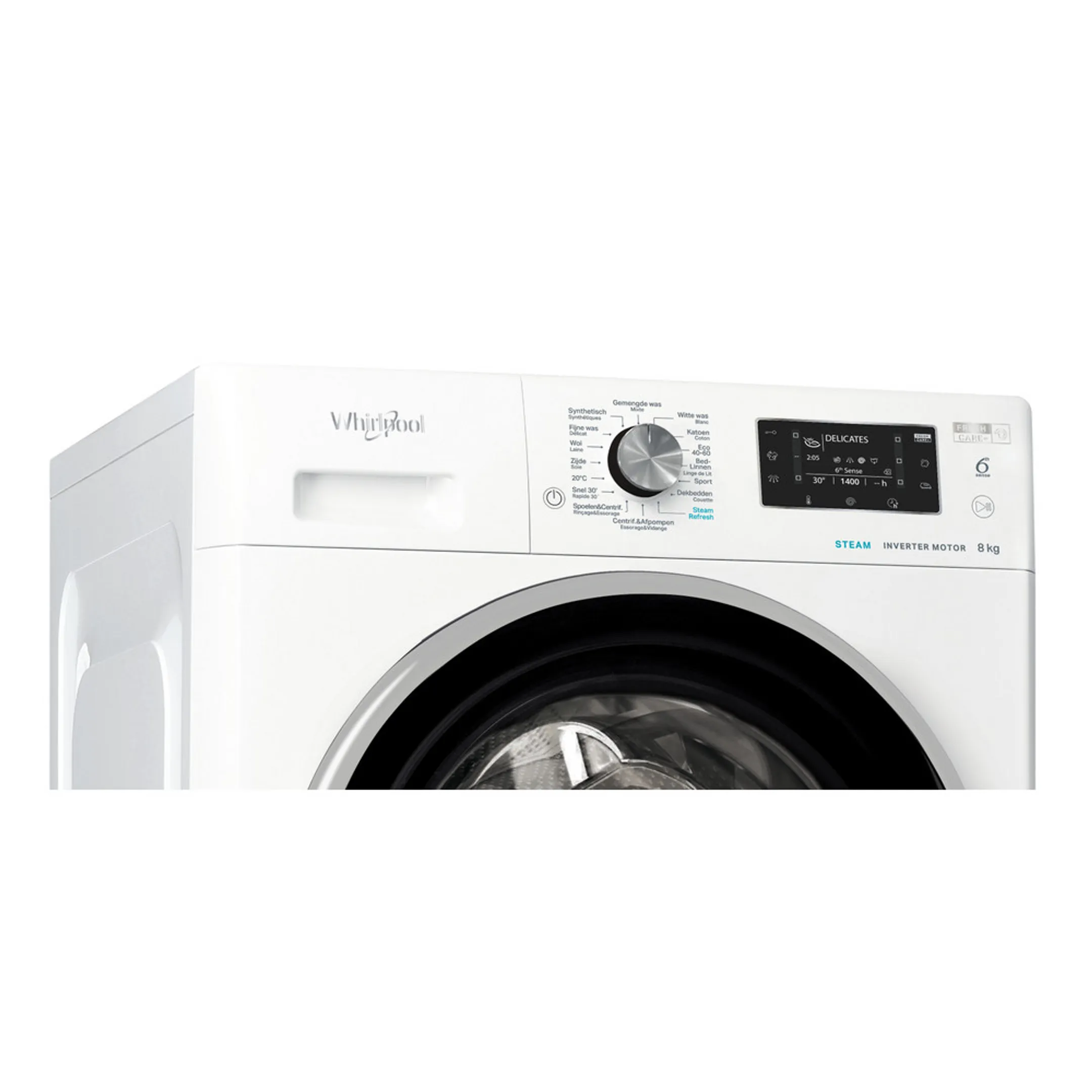 Whirlpool Washing machine FreshCare+ Steam FFD 8489E BSV BE image