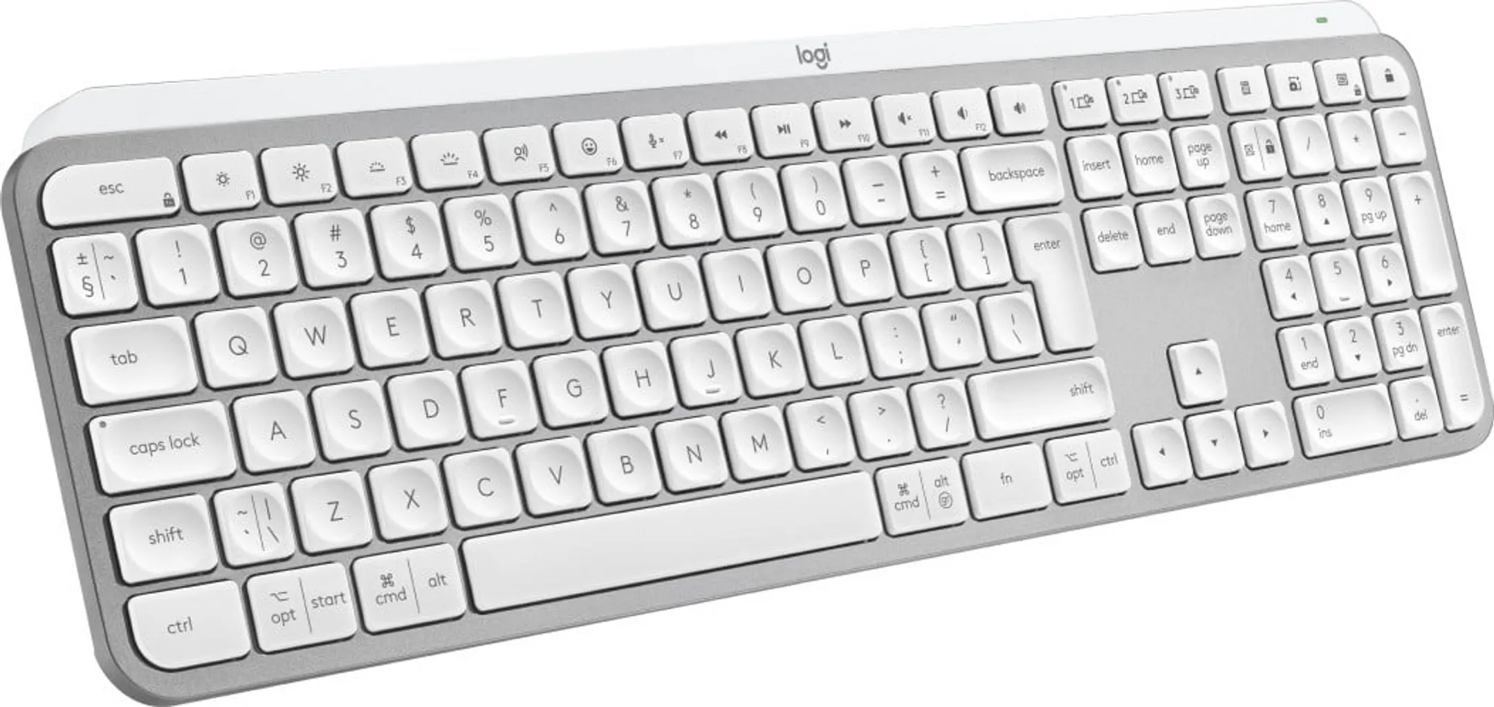 Logitech Clavier sans fil MX Keys S- QWERTZ (SF) - Blanc image
