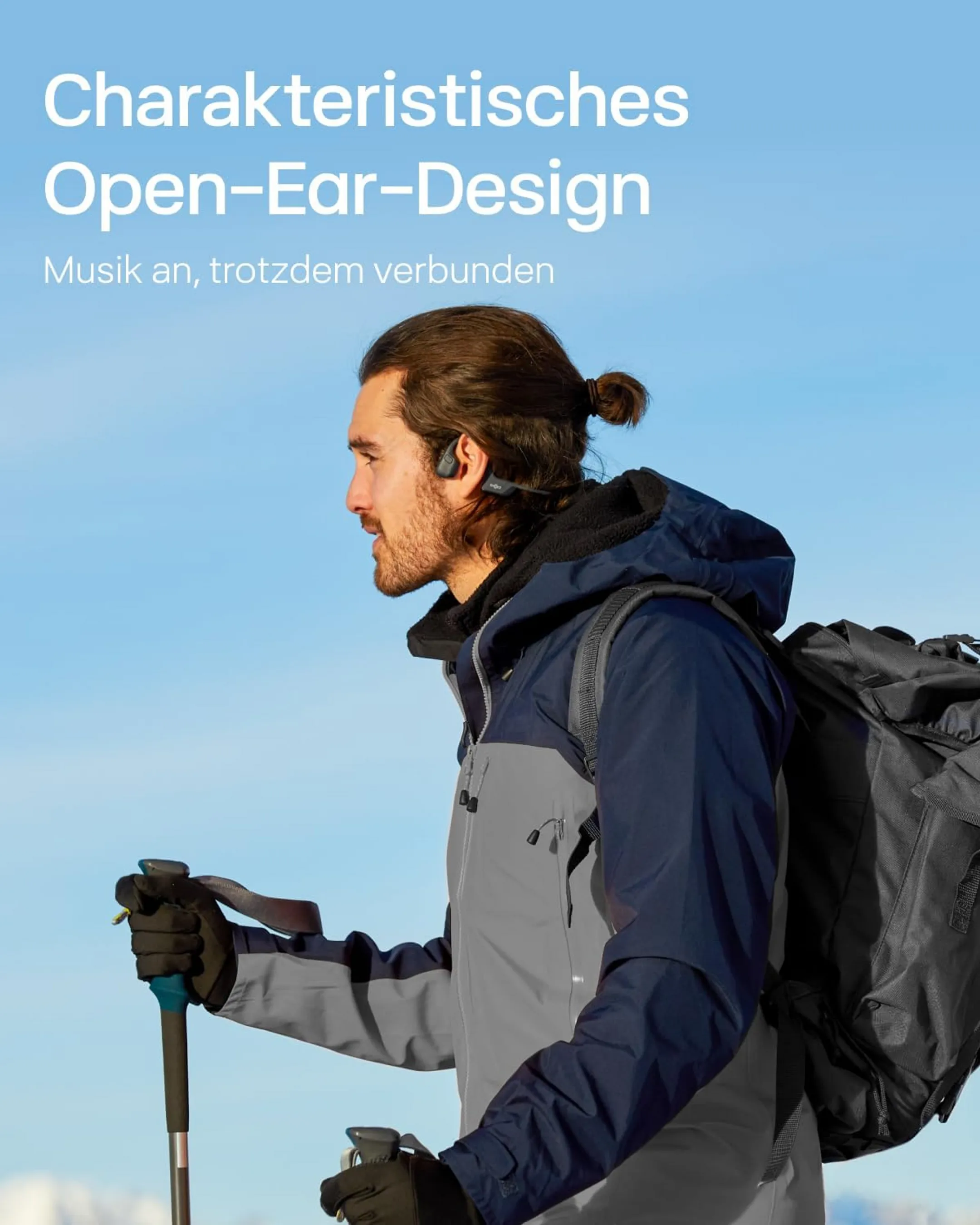 Shokz Drahtlose Knochenleitungs-Kopfhörer OpenRun Pro 2 - Schwarz image