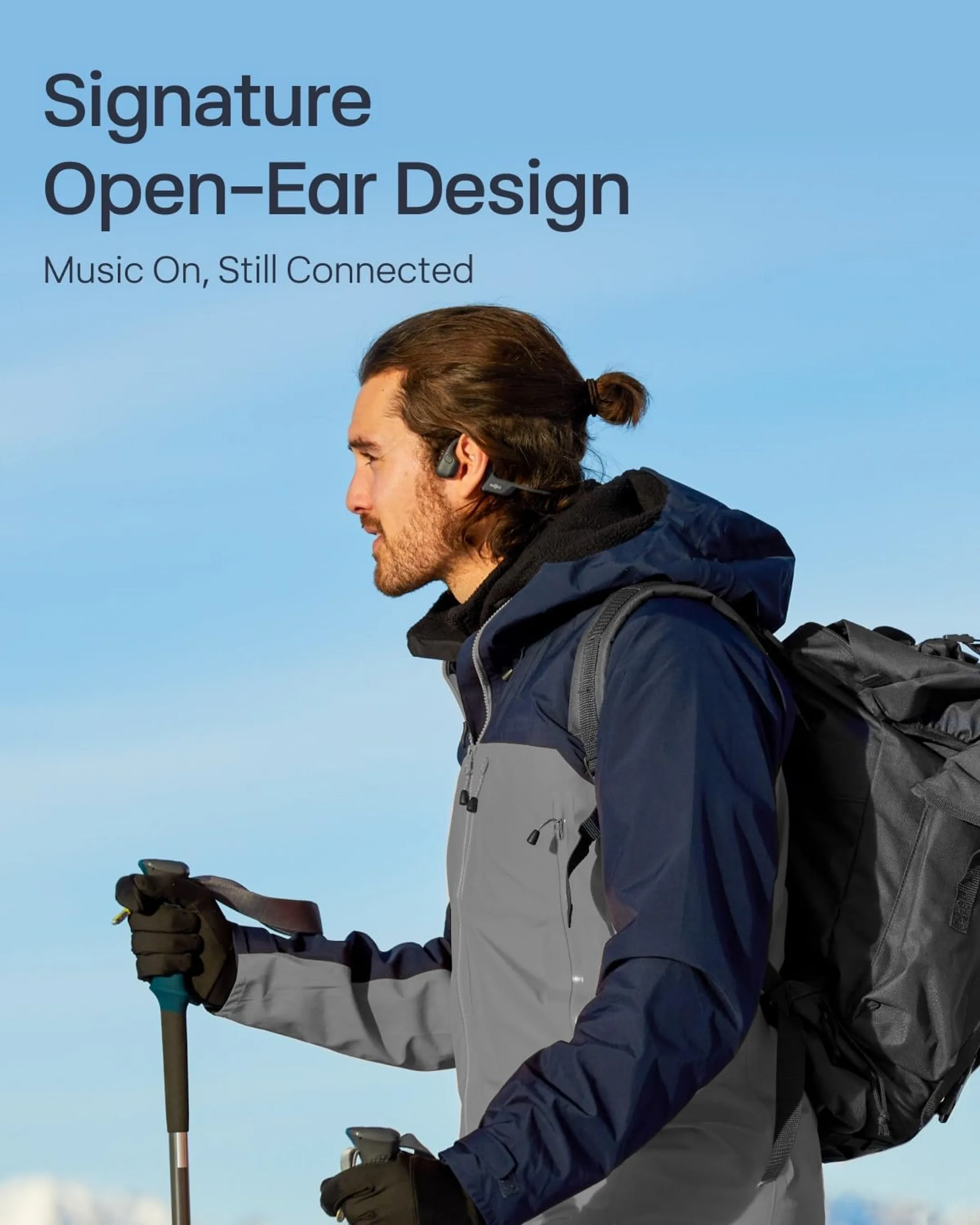 Shokz Wireless bone conduction headphones OpenRun Pro 2 - Black image