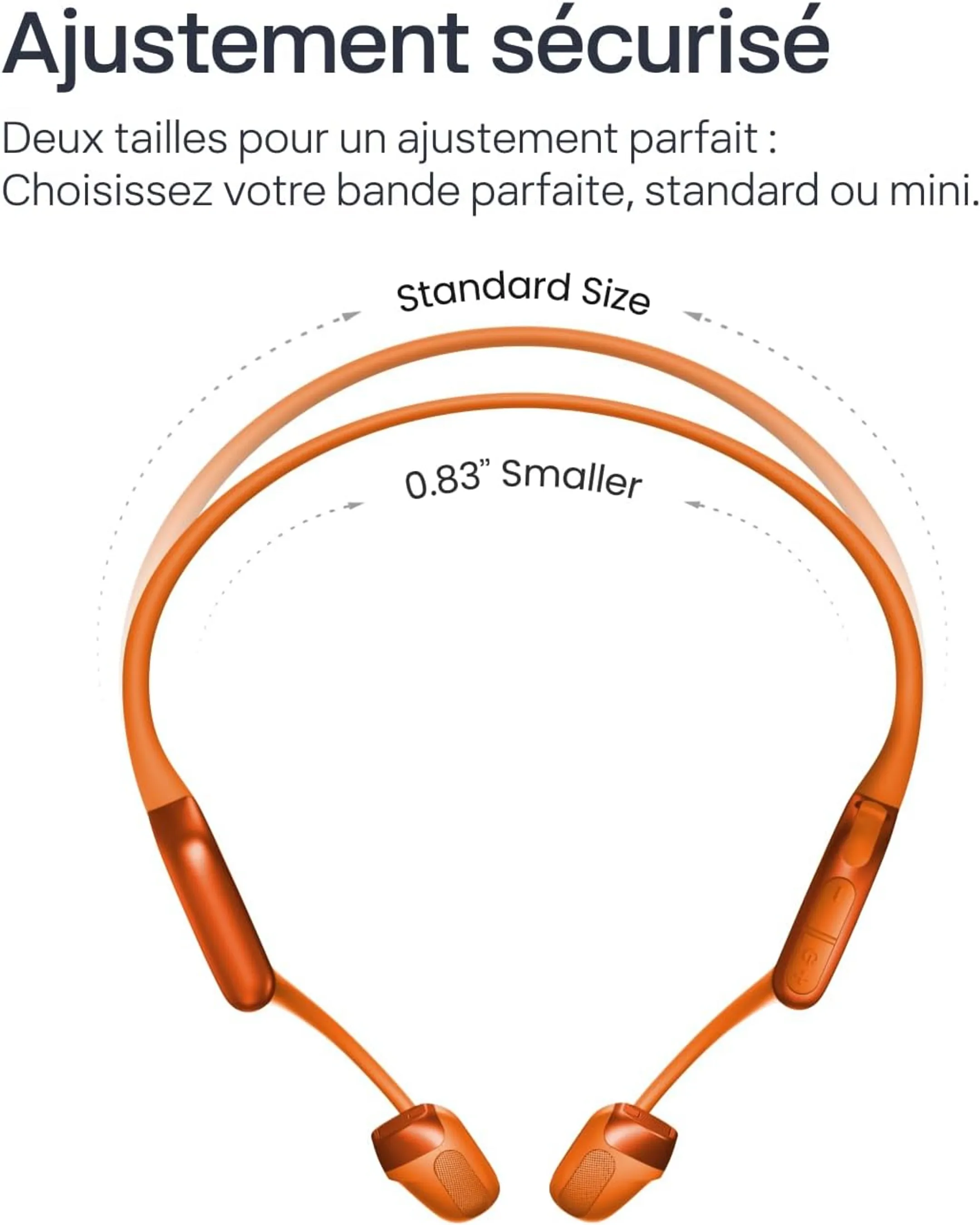 Shokz Ecouteurs sans fil à conduction osseuse OpenRun Pro 2 - Orange image